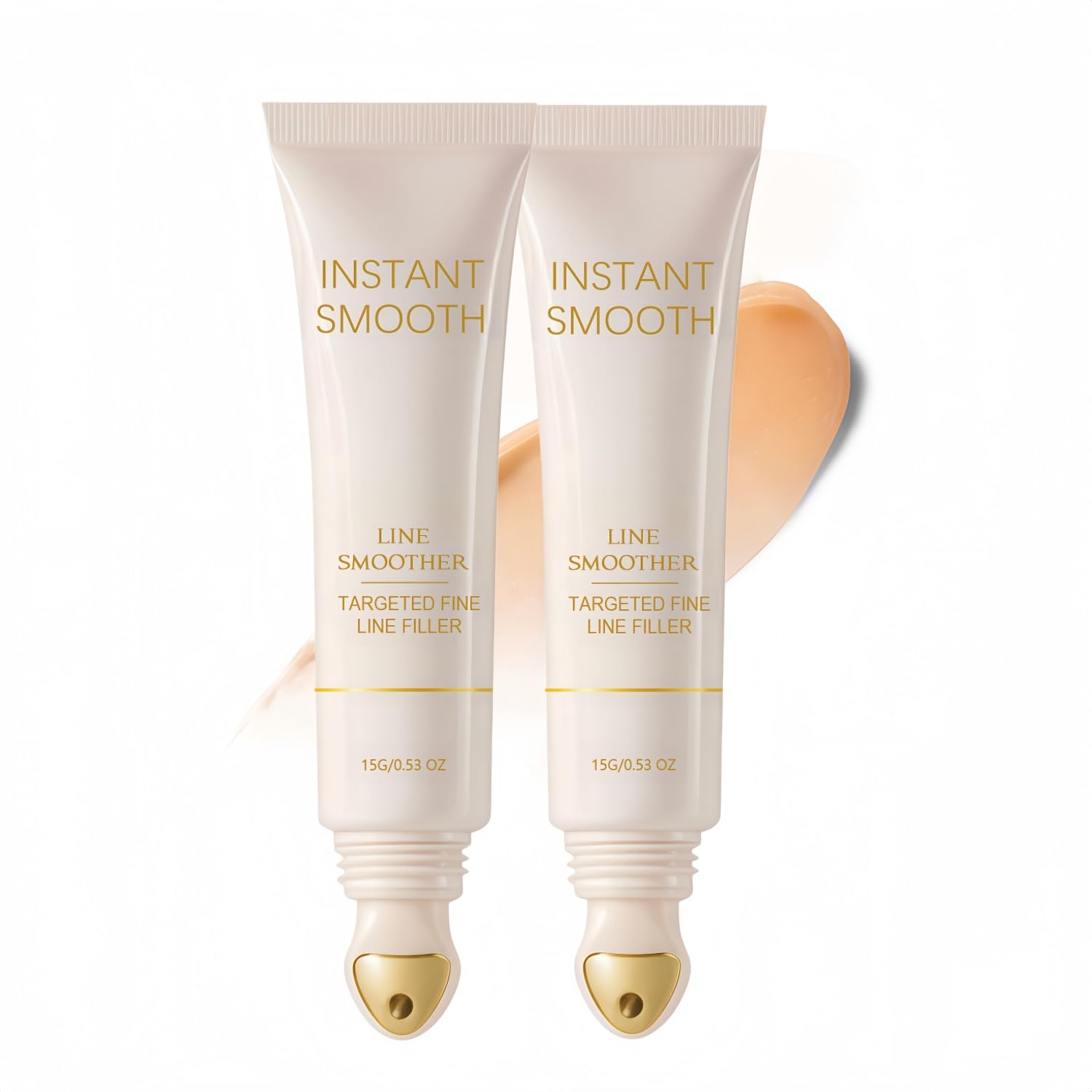 2pack Makeup Primer Smoother Primer for Wrinkles & Pores, Instant Smooth Line Smoother Targeted Fine Line Filler, Tinted Primer