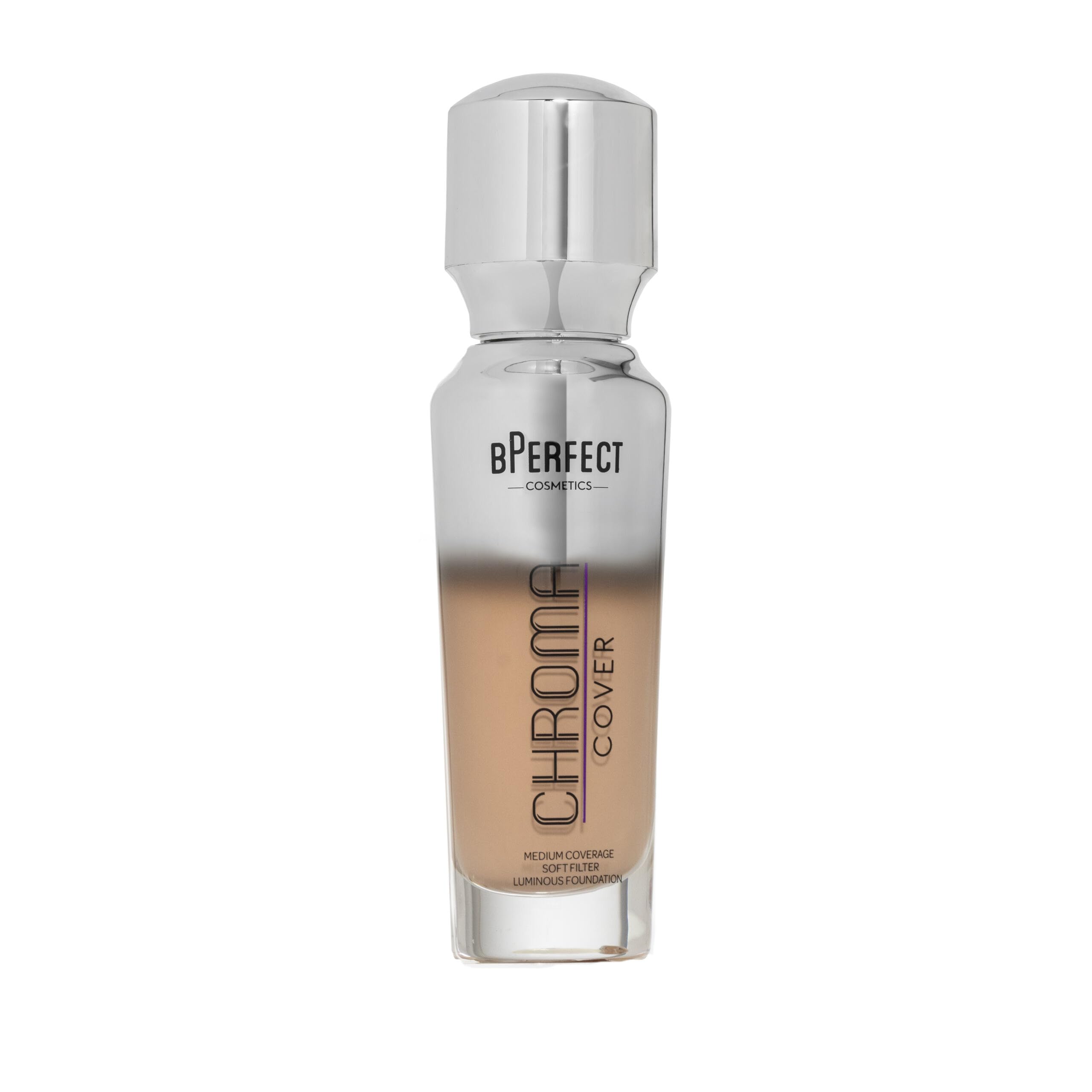 BPerfect Chroma Cover Luminous Foundation - Radiant Filter Finish, Buildable Coverage - Shade 12 - N4 Light-Medium Neutral Apric