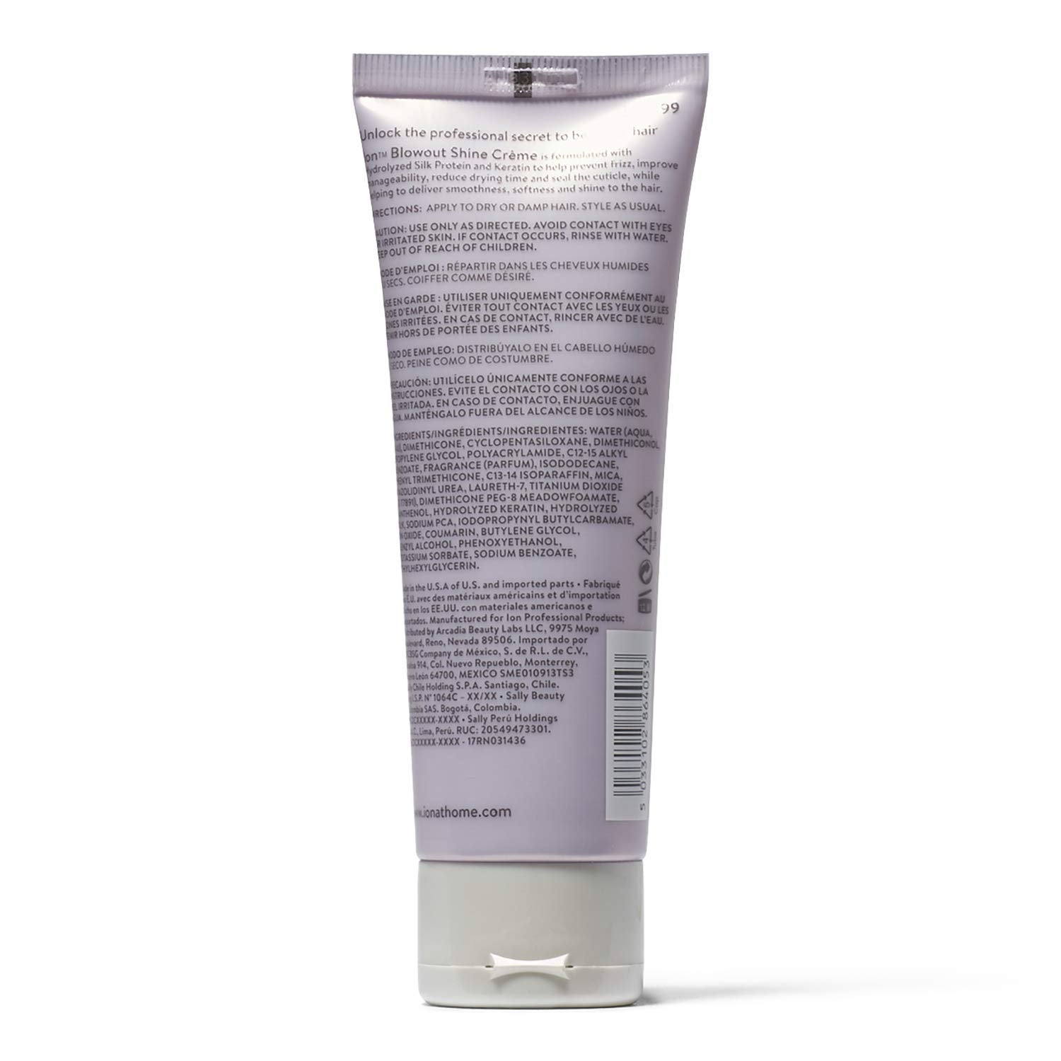 Ion Weightless Shine Creme, Lightweight, Reduces Frizz, Enhances Shine, Softens Hair