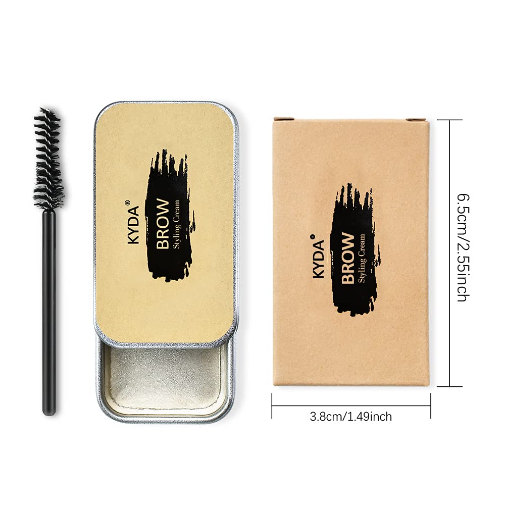 Ownest Eyebrow Styling Soap Kit, Long Lasting Waterproof Smudge Proof Pomade For 3D Feathery Natural Brows Makeup Balm, 2 Pcs