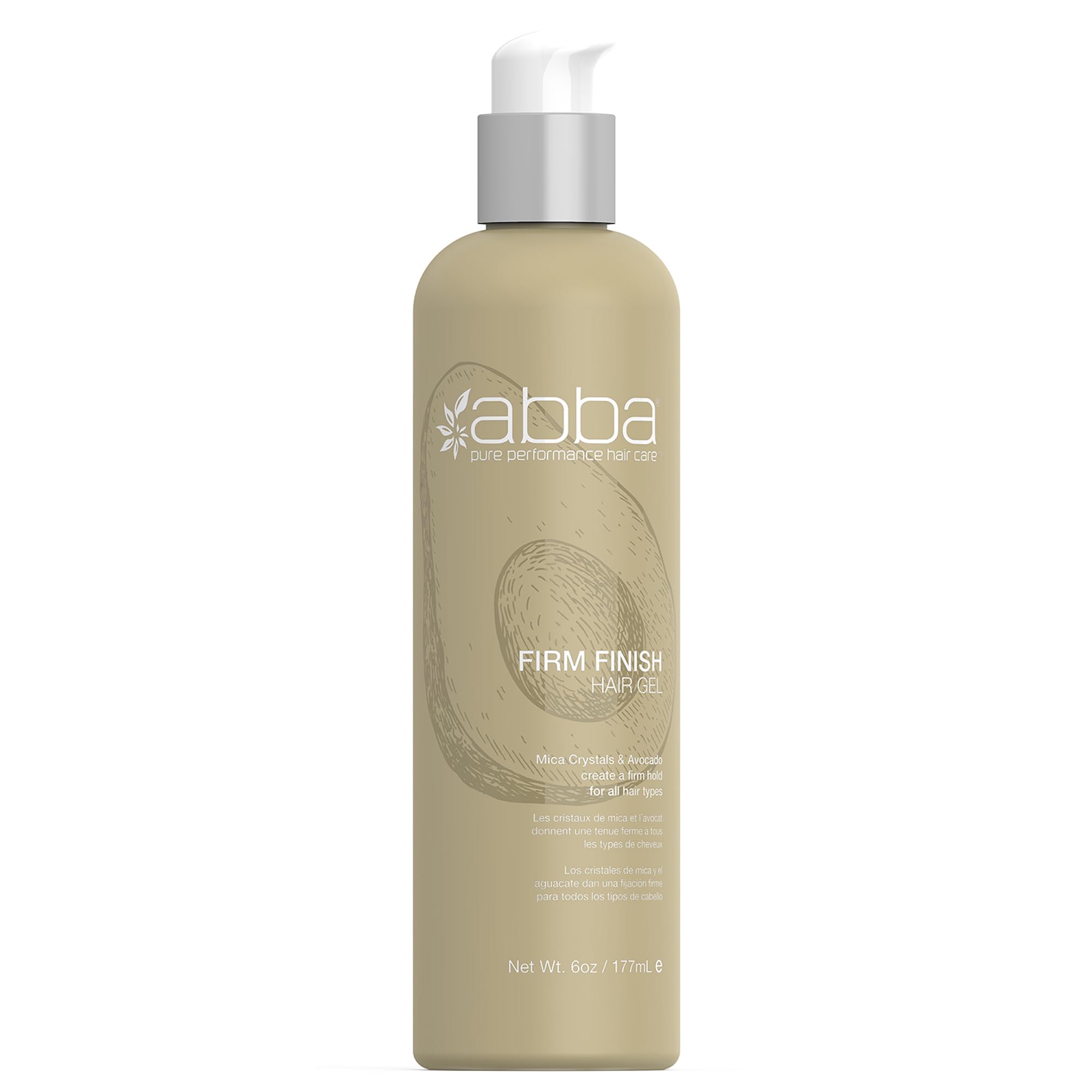 ABBA Firm Finish Hair Gel, 6 Fl Oz