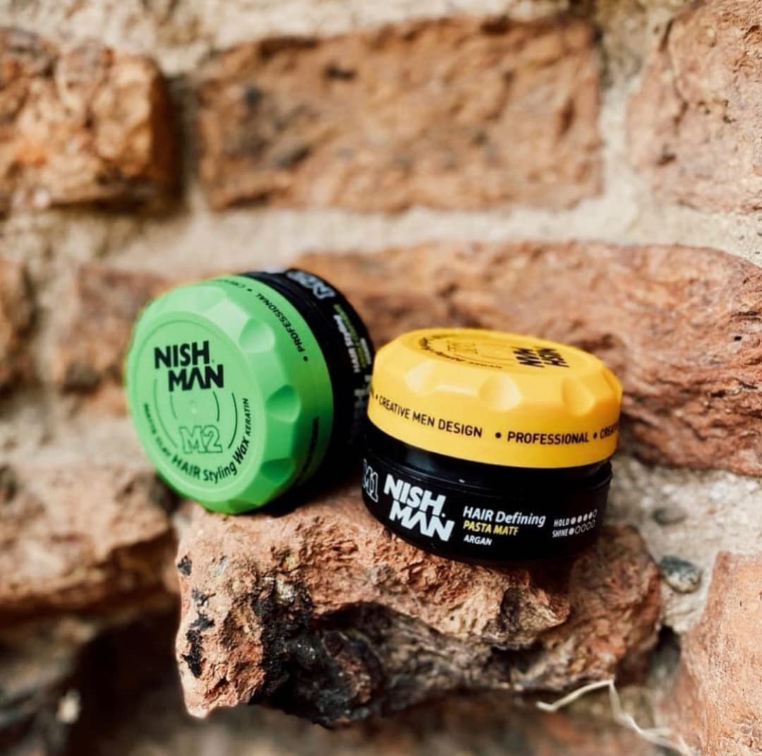nishman Hair Styling Series (Matte Clay Wax Keratin M2, 100ml)