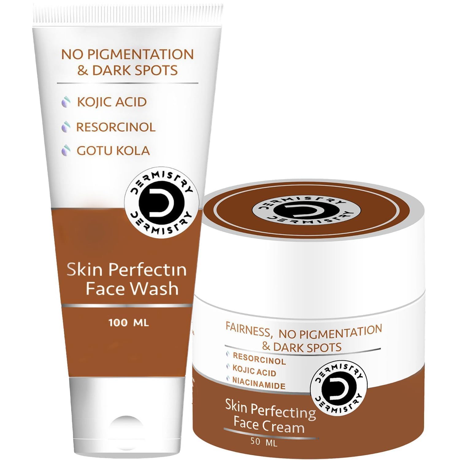 Dermistry 1% Kojic Acid 5% Niacinamide Instant Pigmentation Uneven Tone Dark Spots D De Tan Removal Skin Lightening Brightening 