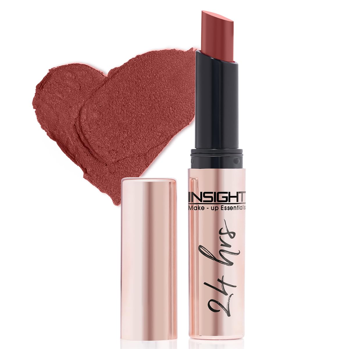 Insight 24 Hrs Non-Transfer Matte Lipstick | Lightweight, Highly Pigmented, Long Wear | Kiss Proof & Smudge Proof | With Vitamin