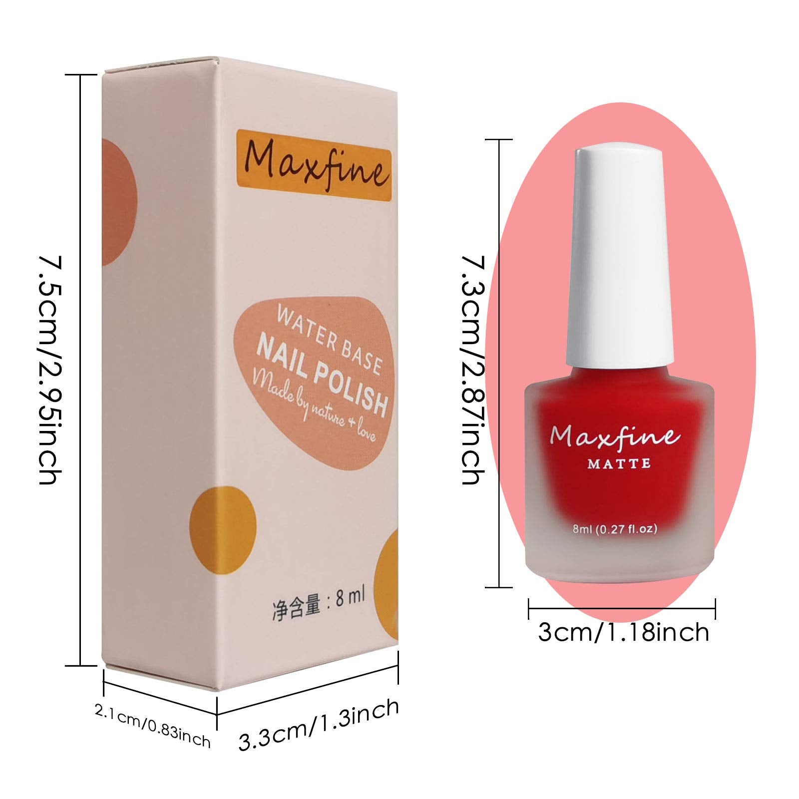Lokfar 6 Colors Matte Nail Polish Set, Mist Effect Matte Finish Velvet Gel Nail Polish Kit, Long Lasting Waterproof Velvet Nail