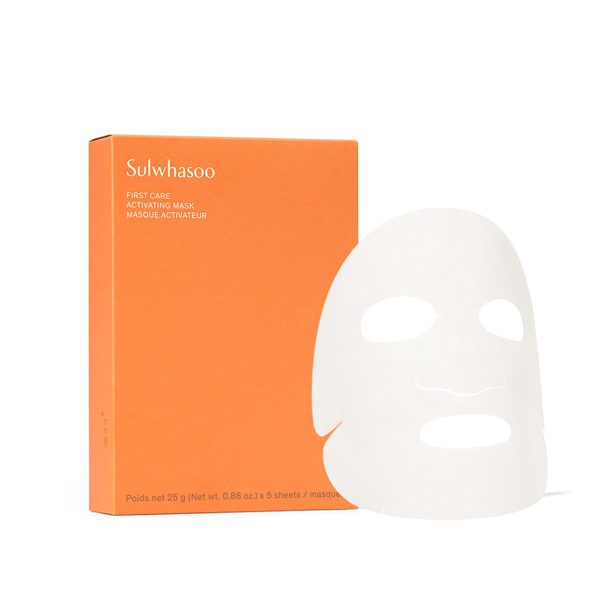 Sulwhasoo First Care Activating Sheet Mask - Korean Sheet Mask For Dry Skin, Skin Barrier Strengthening, Visibly Plumps & Hydrat