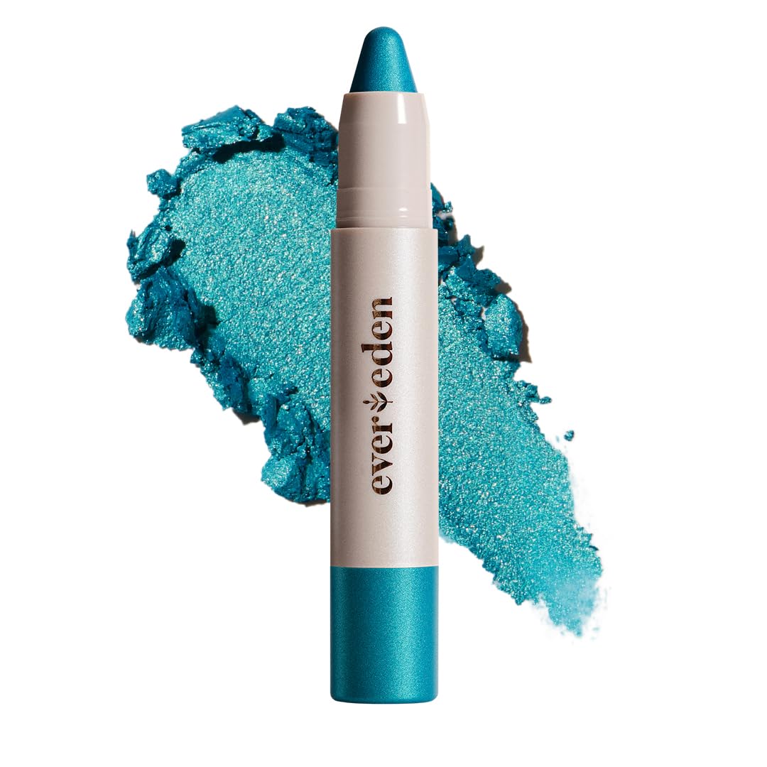 Evereden Kids Fantasy Face Crayon: Mermaid'Stail - Non Toxic Kids Makeup & Multi-Purpose Face, Eye, & Lip Crayon - Clean Makeup