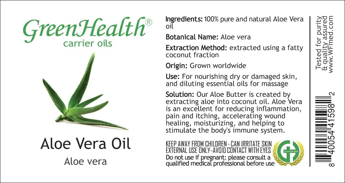 Aloe Vera Oil 100% Pure - 4Oz