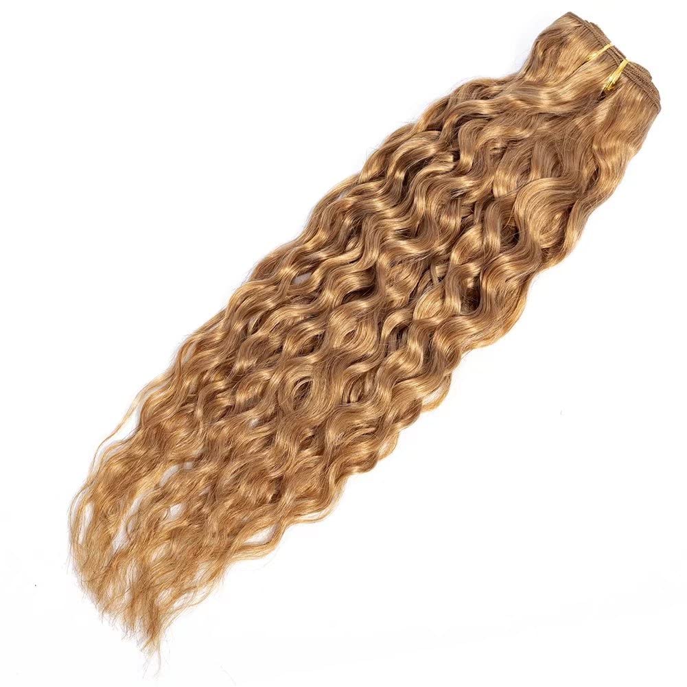 Feel Me Brazilian Water Wave Bundles Color 27 Honey Blonde Brazilian Human Hair Bundles 100% Unprocessed Hair Extension Bundles