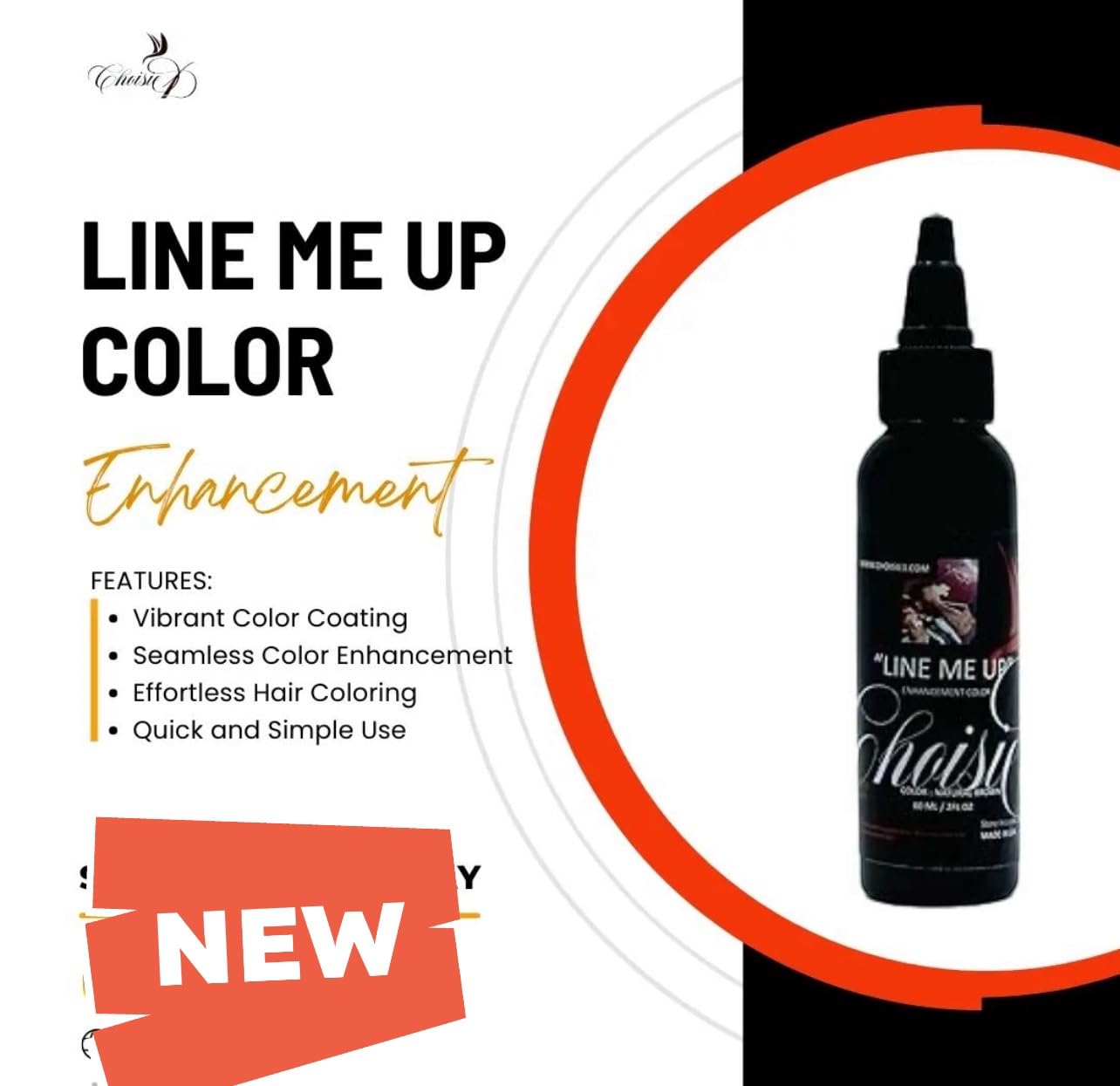Choisie1 Line Me Up Beard And Hairline Color Enhancement Barber Enhancer For Beard & Lineup Natural Finish Long Lasting Color Wa