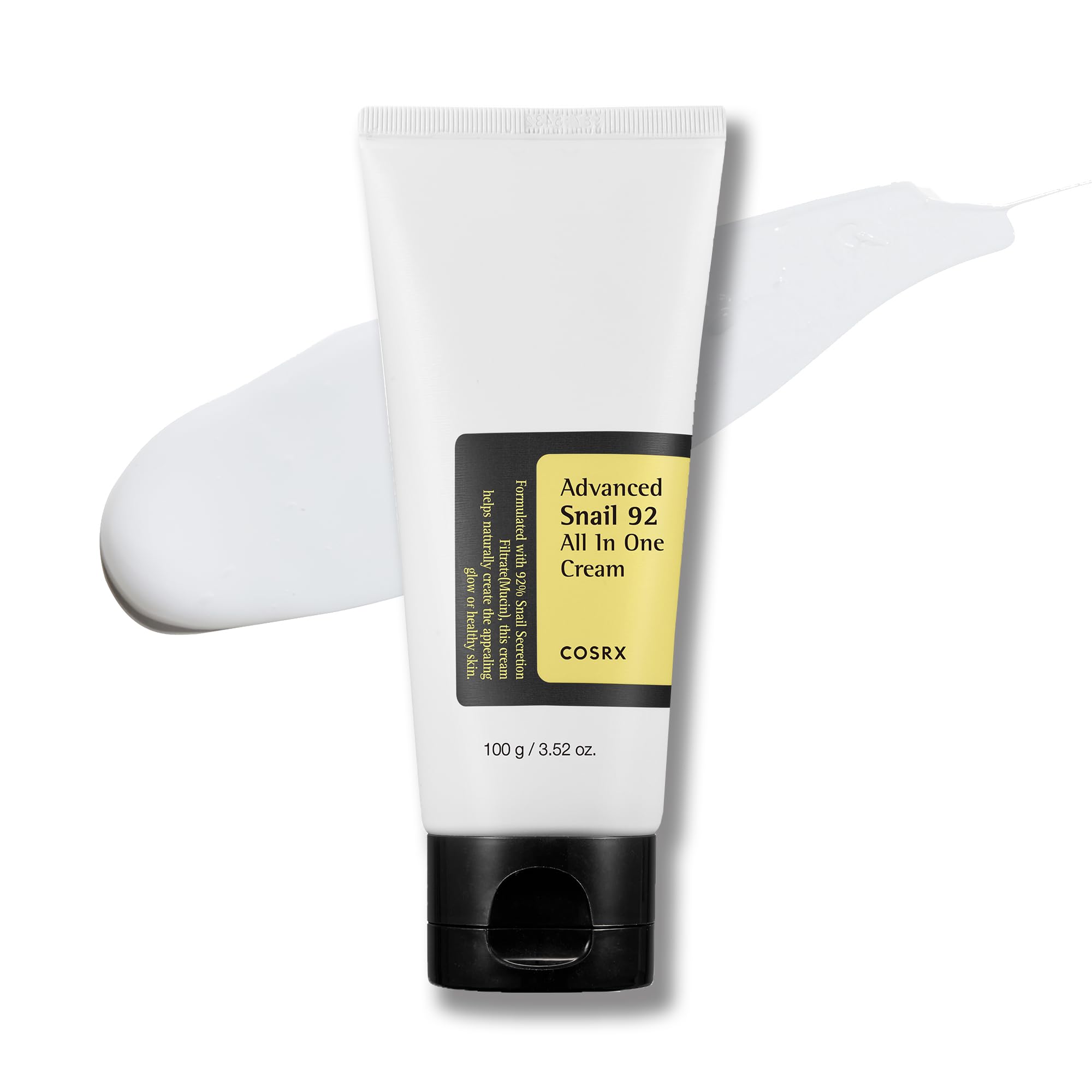 Cosrx Snail Mucin 92% Moisturizer, Daily Repair Face Gel Cream Tube Type For Dry, Sensitive Skin, Not Tested On Animals, No Para