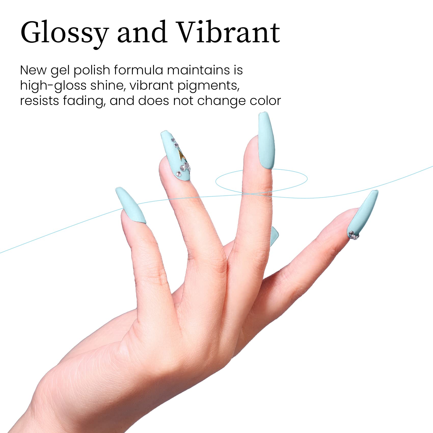 Maychao 15Ml Blue Gel Nail Polish 1Pc Sky Blue Gel Polish Soak Off Uv Led Nail Polish Nail Art Starter Manicure Salon Diy At Hom