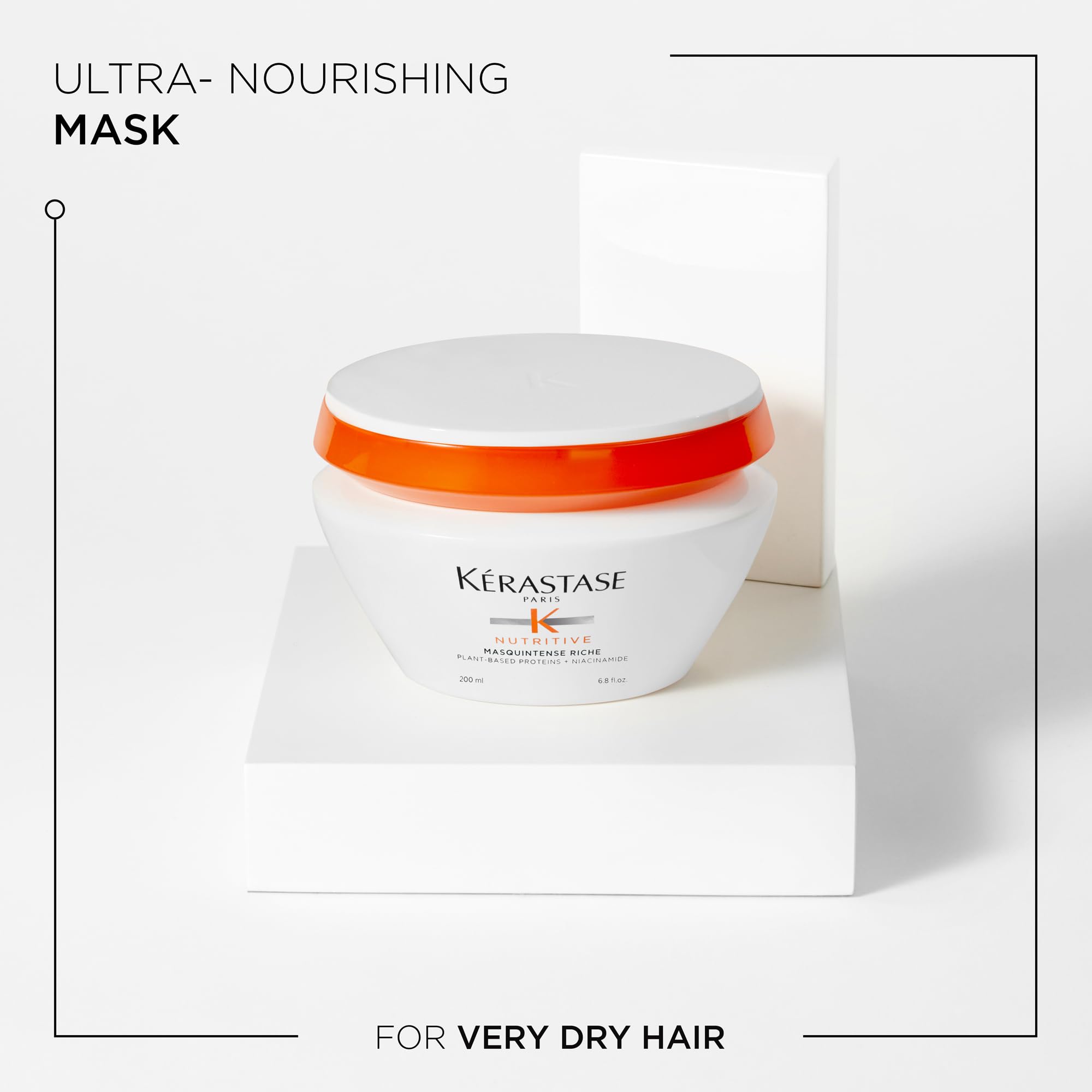 KERASTASE Nutritive Masquintense Riche Hair Mask  Deeply Nourishes & conditions  With Plant-Based Proteins & Niacinamide  For Me
