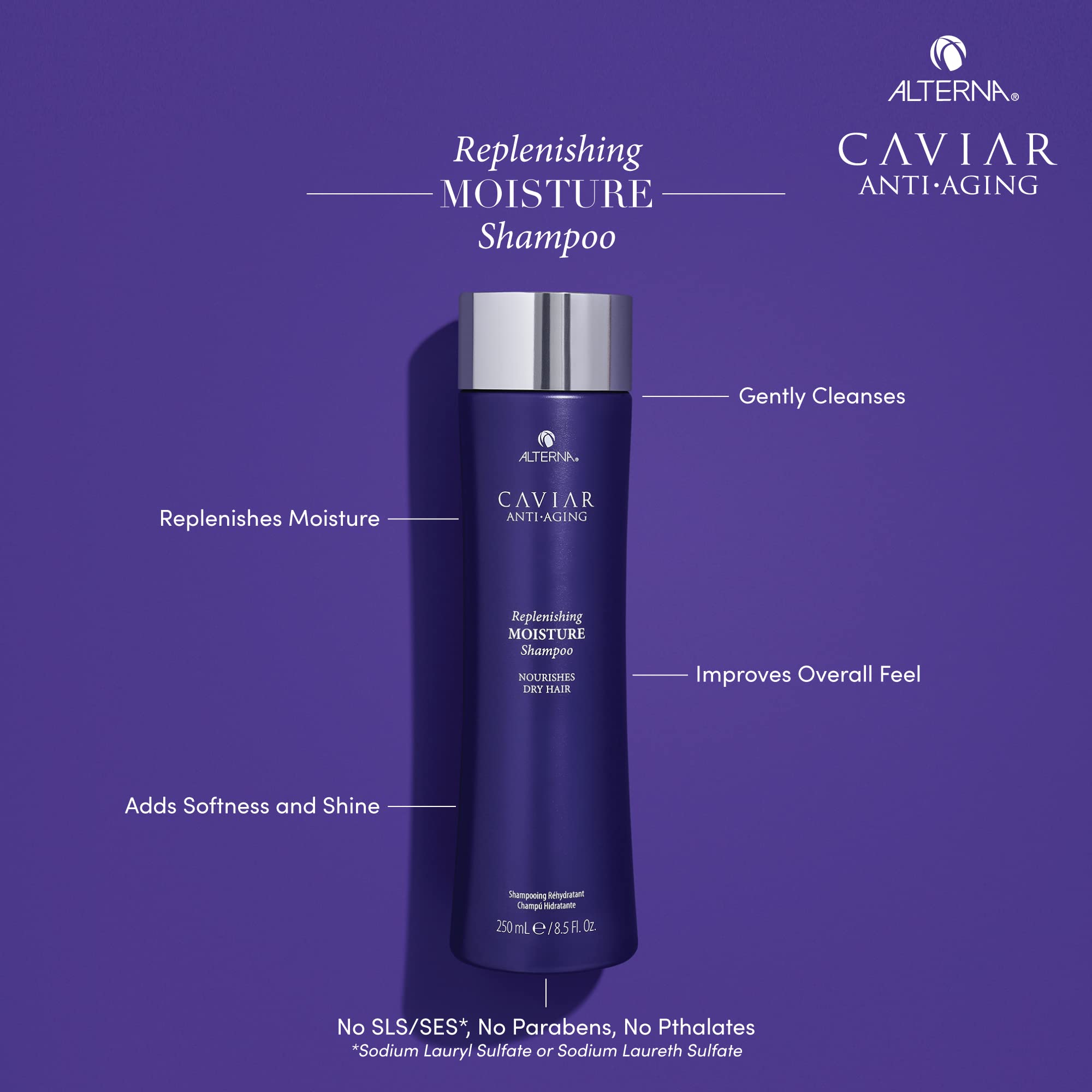 Alterna Haircare Caviar Anti Aging Replenishing Moisture Shampoo, 8.5 Fl Oz (Pack Of 1)