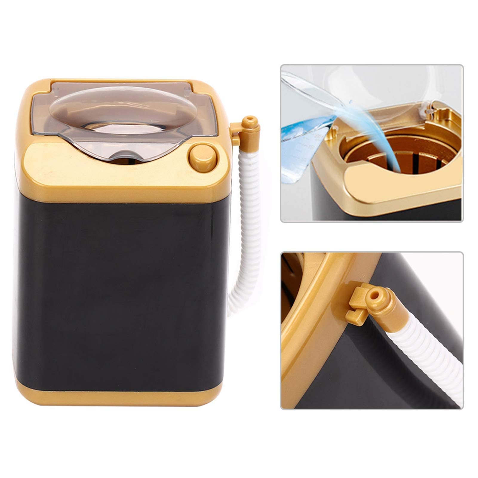 Yuyte Electric Mini Quick Dry Cleaning Washer - Toy Washing Machine Cleanser, Cosmetic Tool Kids Gift (01)
