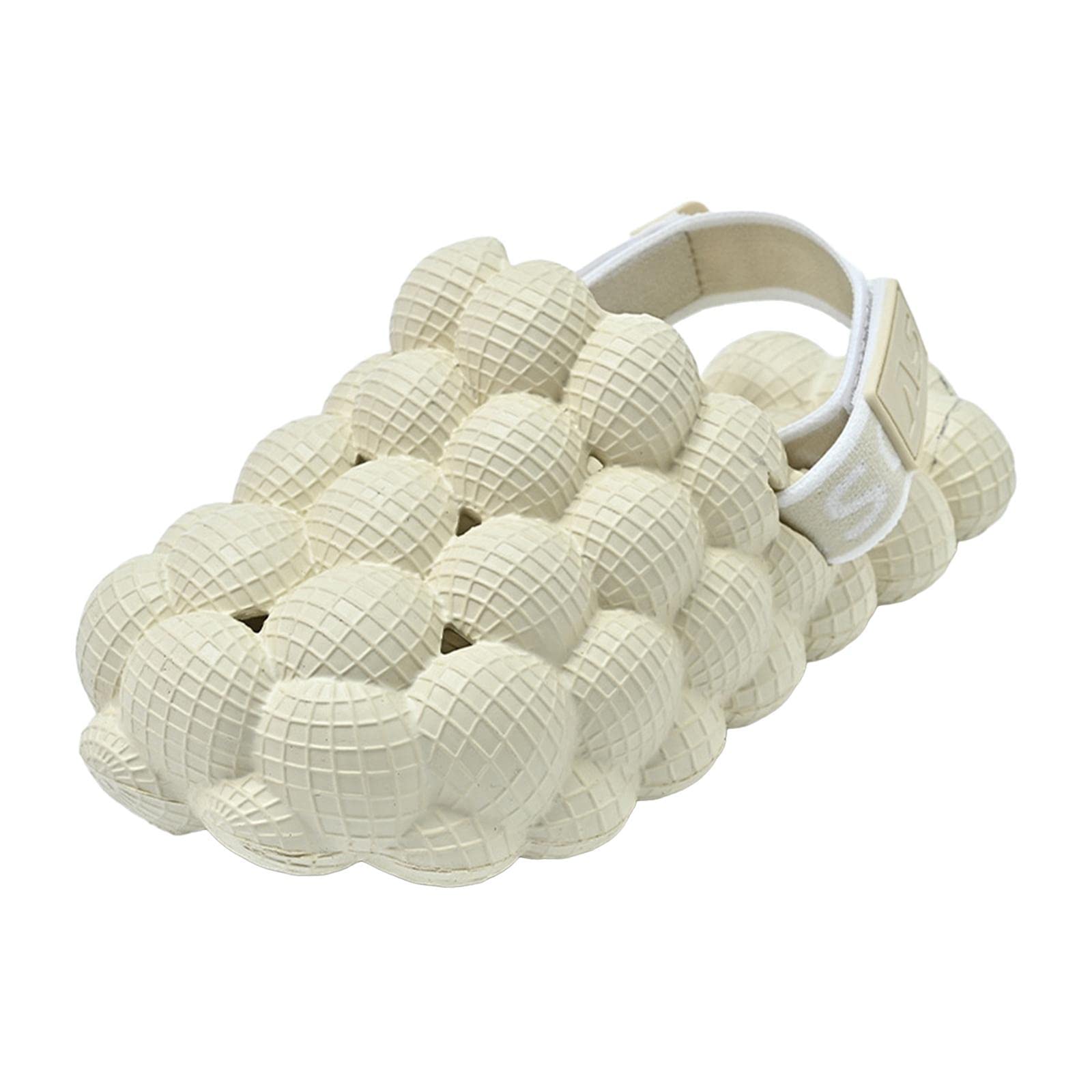 Trendynest Unisex Bubble Slide Sandals Funny Lychee Non Slip For Beach Kids Boys Creamy Apricot 2728 | Clothing, Shoes & Access