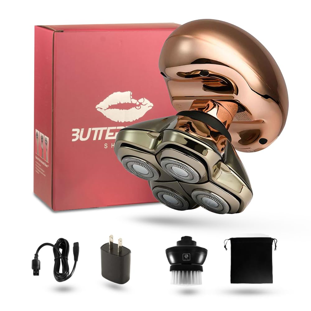 Skull Shaver Butterfly Kiss Pro (Rose Gold): Best Electric Shaver for Bikini, Leg, Body Shaving and Gifting