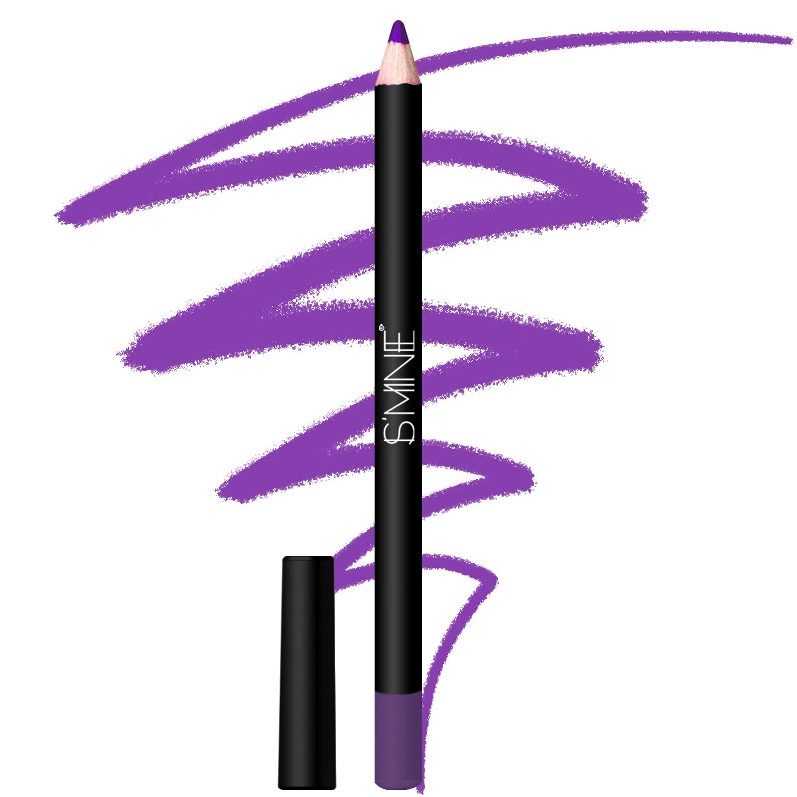 Ismine One Purple Lip Liner, Professional Matte Lip Pencil Waterproof Long Lasting Smooth Natural Lip Liner (#21)