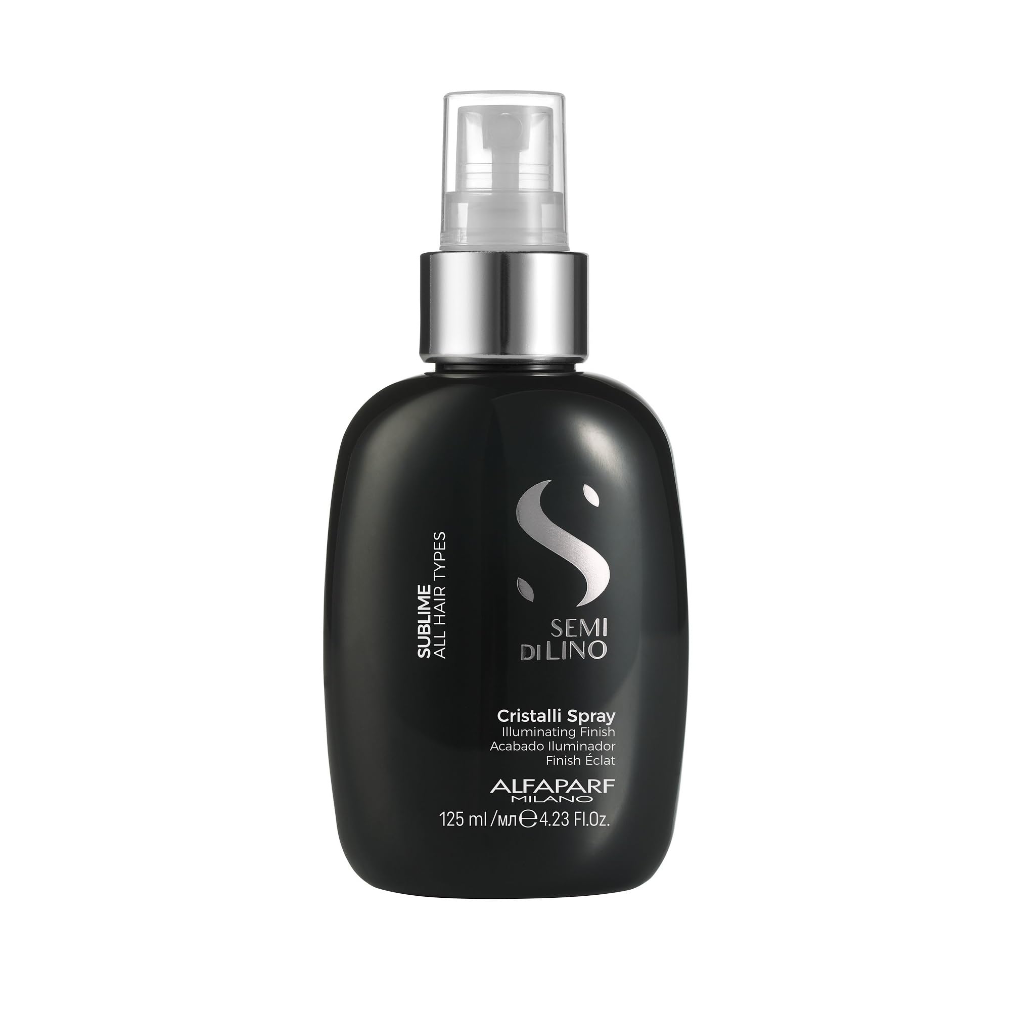 Alfaparf Milano Semi Di Lino Sublime Cristalli Smoothing Finishing Spray - Lightweight - Provides Shine And Protection - Profess