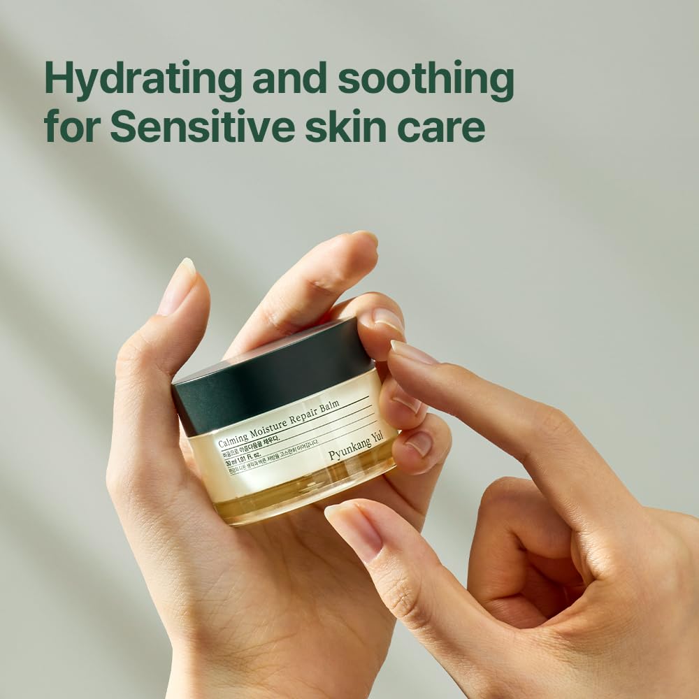 Pyunkang Yul Calming Intensive Repair Balm - K-Beauty Moisturizer With Hyaluronic Acid, Tea Tree, Shea Butter - 1.01 Fl Oz