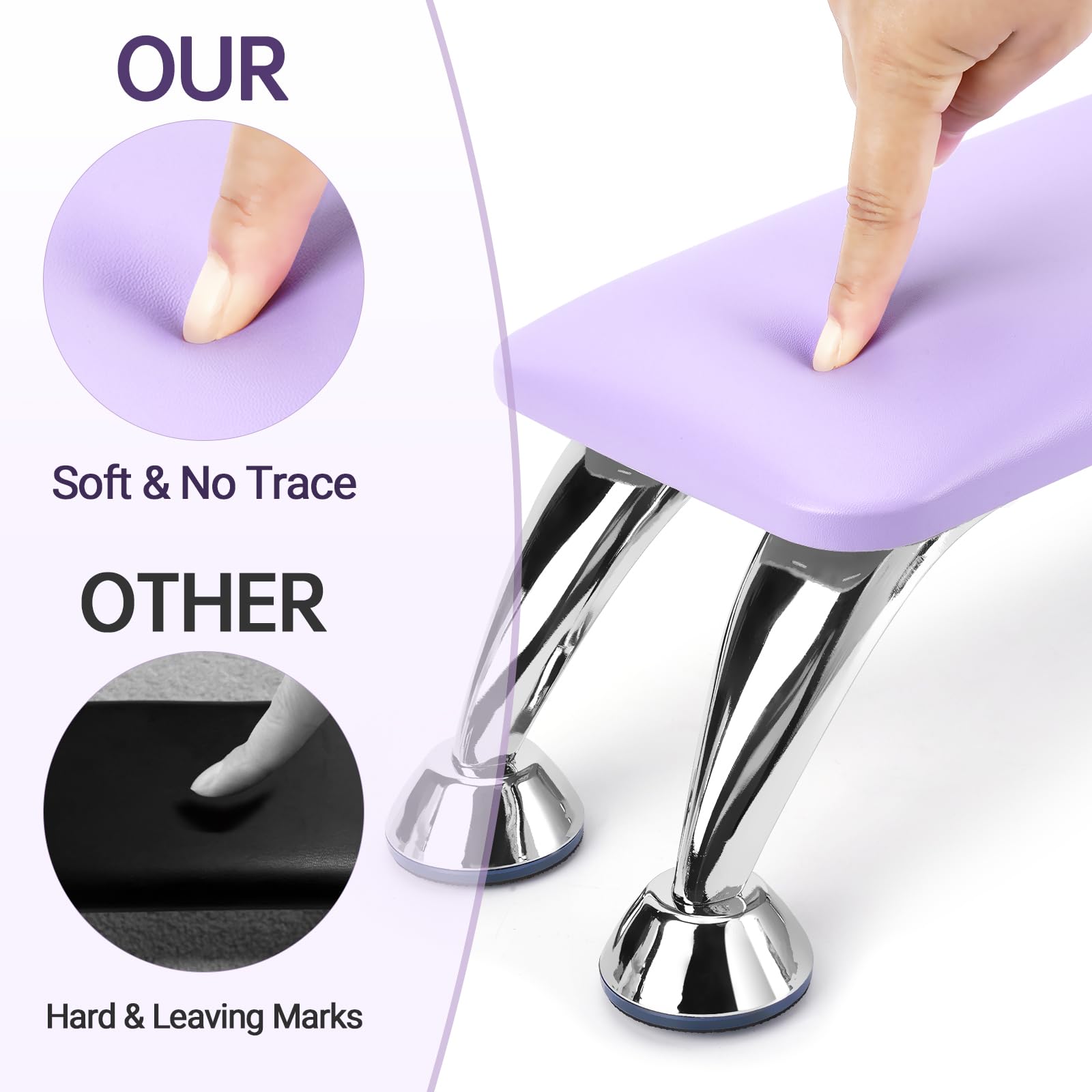 Big Arm Rest For Nails Cushion, Microfiber Leather Hand Rest For Nails Tech, Hand Rest Pillow For Nails Toenails, Detachable Nai