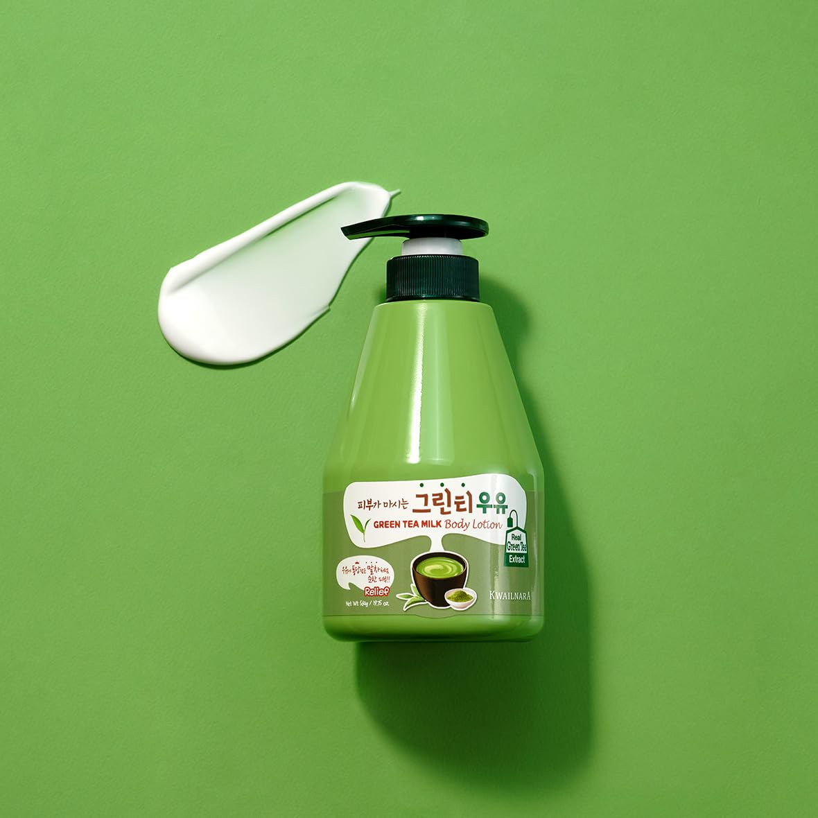 Welcos Kwailnara Milk Body Lotion 560 G / 19.75 Oz. (Green Tea Milk)