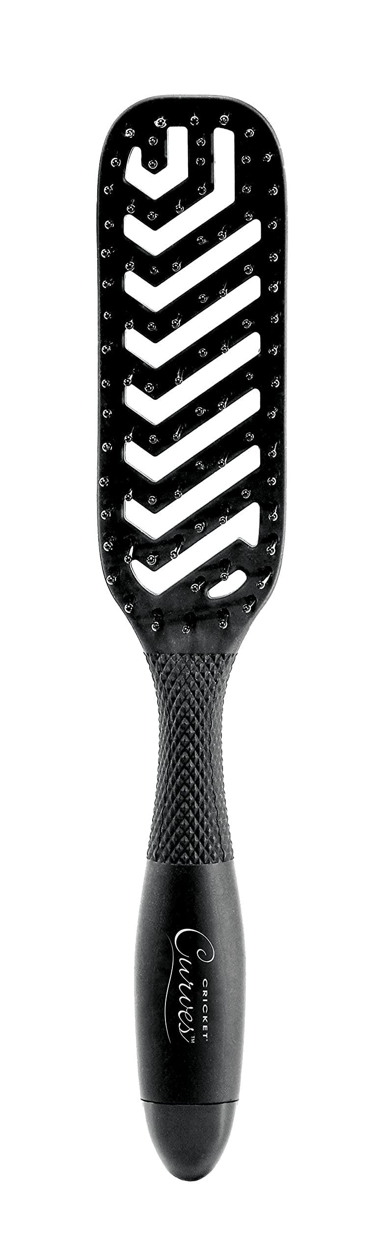 Cricket Curves Vent Hair Brush For Blow Drying And Styling Anti-Static Nylon Bristle Hairbrush For Long Short Thick Thin Curly S