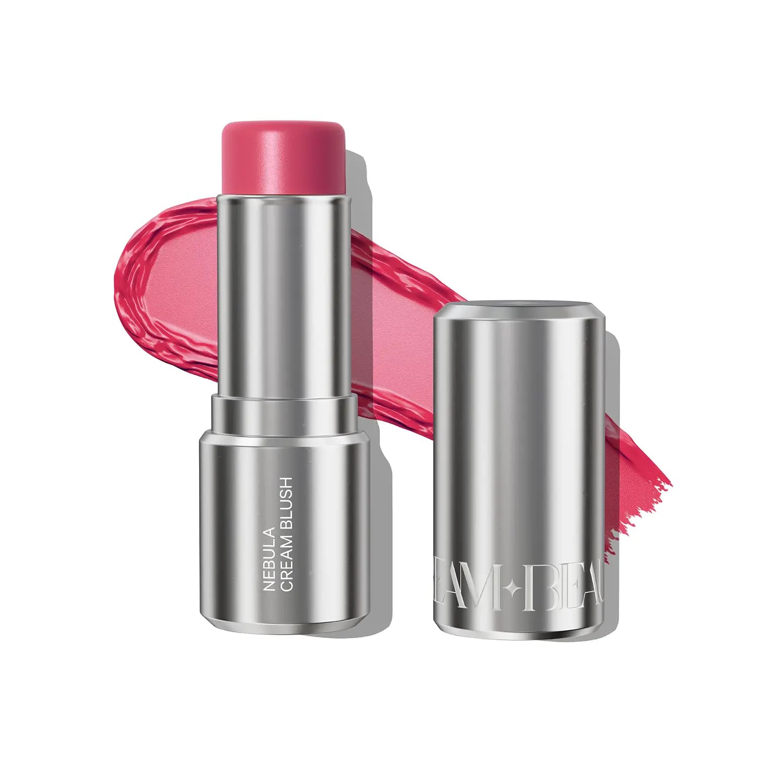 Dream Beauty Nebula Cream Blush  Pelican Petal | Dusky Pink 3In1 Tint For Cheeks, Lips & Eyes | Dewy Finish | Hand Blendable,