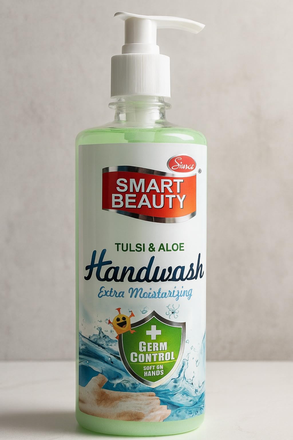 Smart Beauty Tulsi & Aloe Handwash Extra Moisturizing Germ Control Liquid Soap With Pump Soft On Hands Herbal Antibacterial Hand