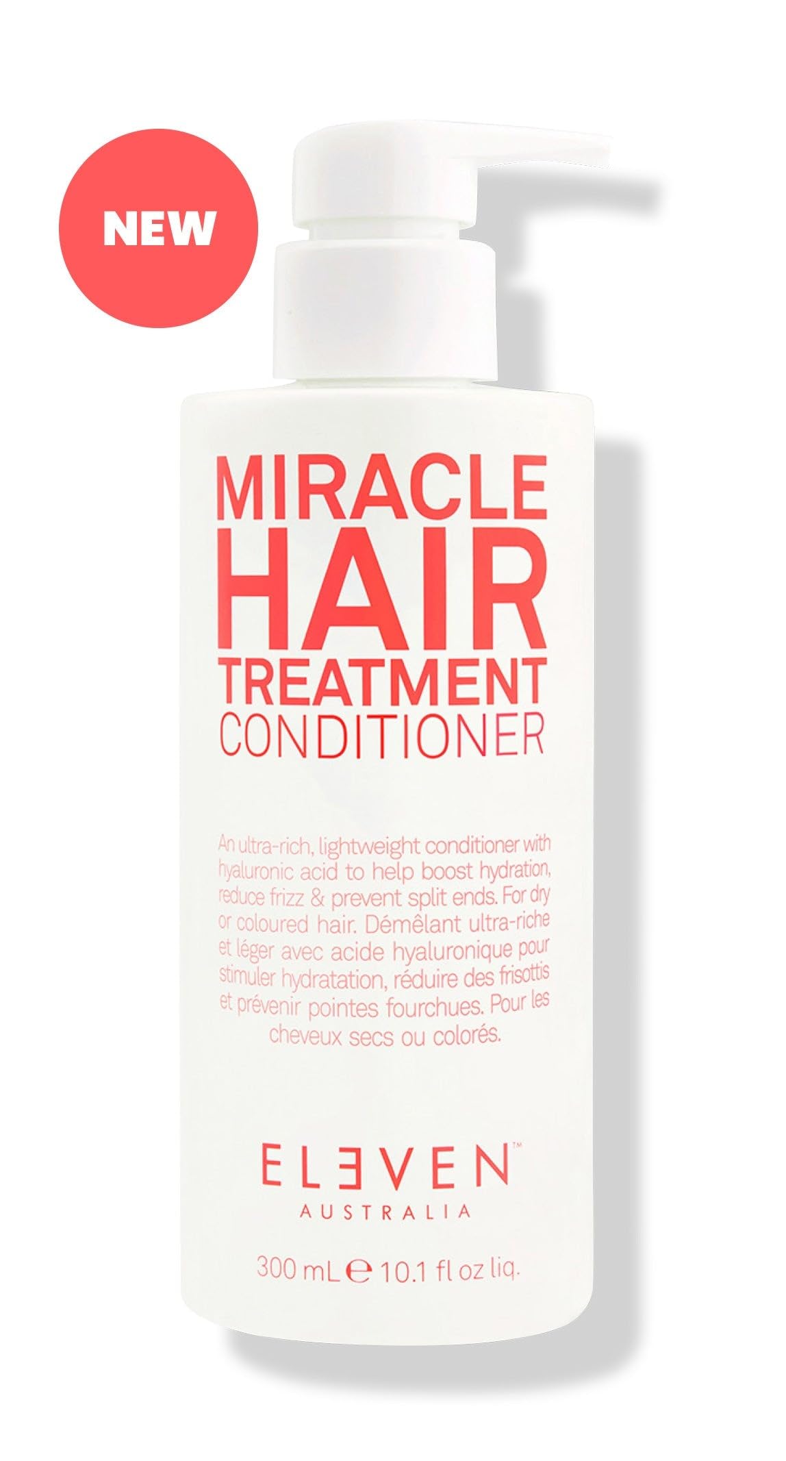 Eleven Australia Miracle Hair Treatment Conditioner | Infused With Hyaluronic Acid To Help Boost Hydration, Reduce Frizz & Preve