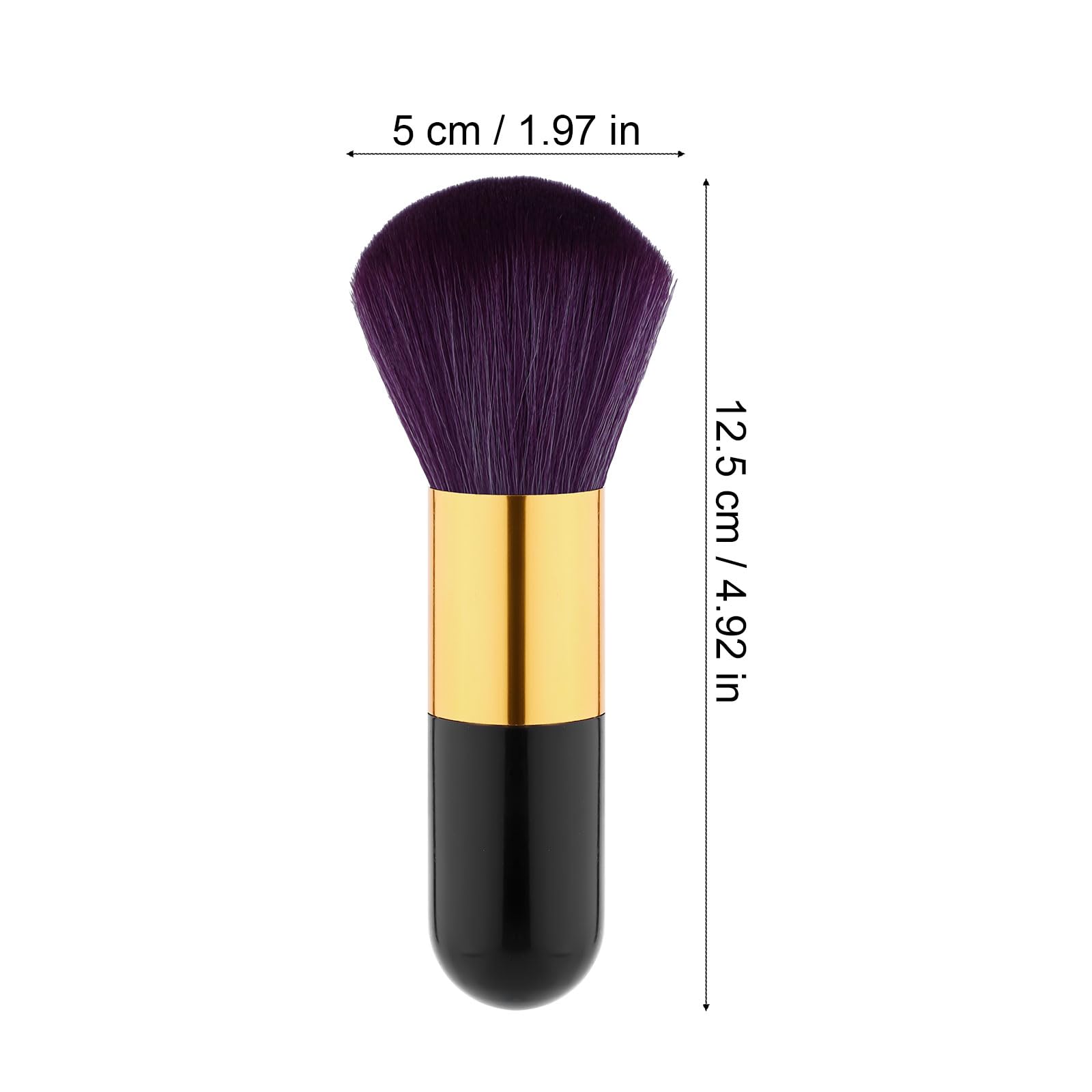 Tanning Brush for Self Tan, Large Vegan Brush Soft Self Tanner Face Applicator Professional Makeup Tool for Tan Application (Bla