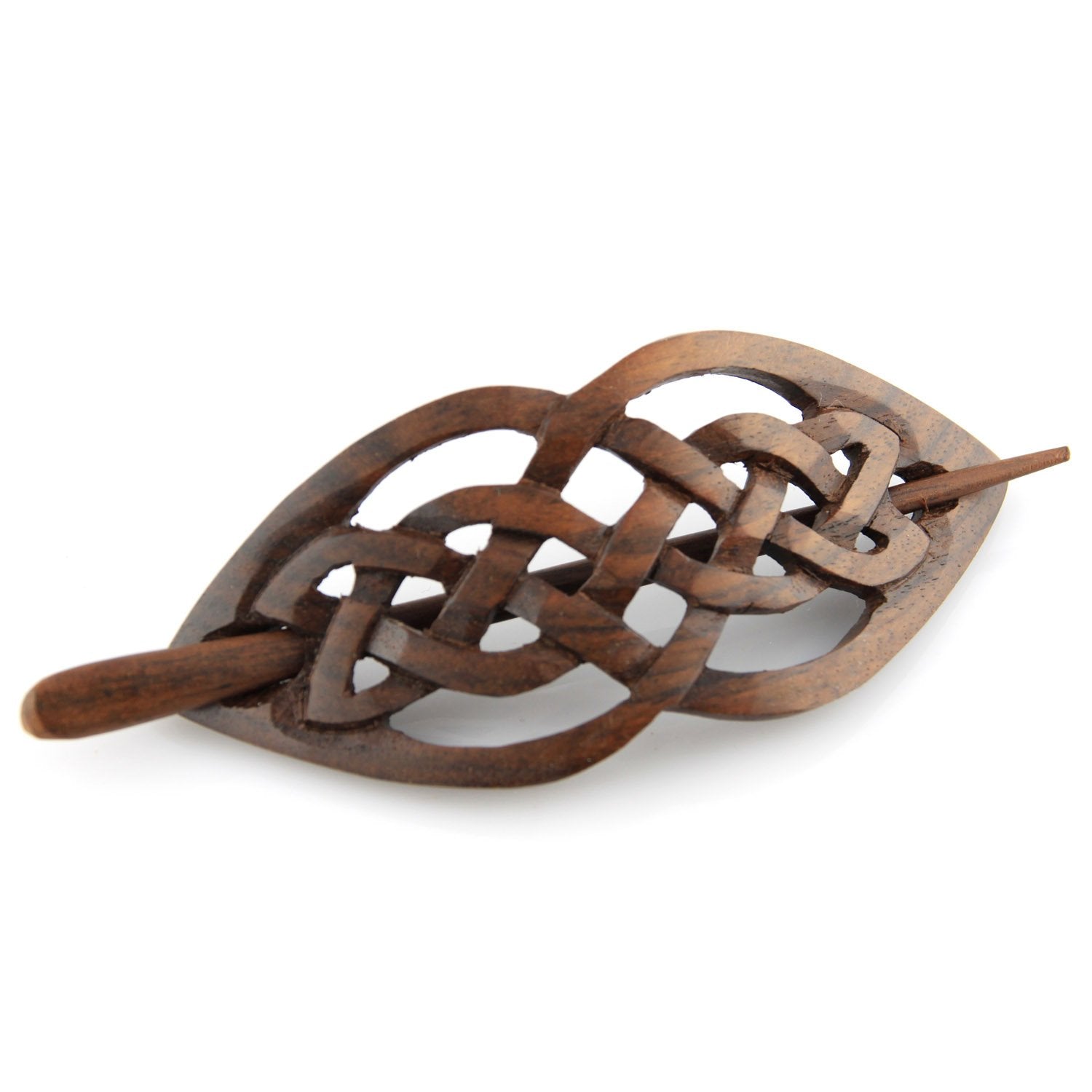 Evolatree Natural Hair Barrettes for Women and Men - Handmade Wood Barrette Hair Pin - Unique Wooden Hair Styling Accessories - 