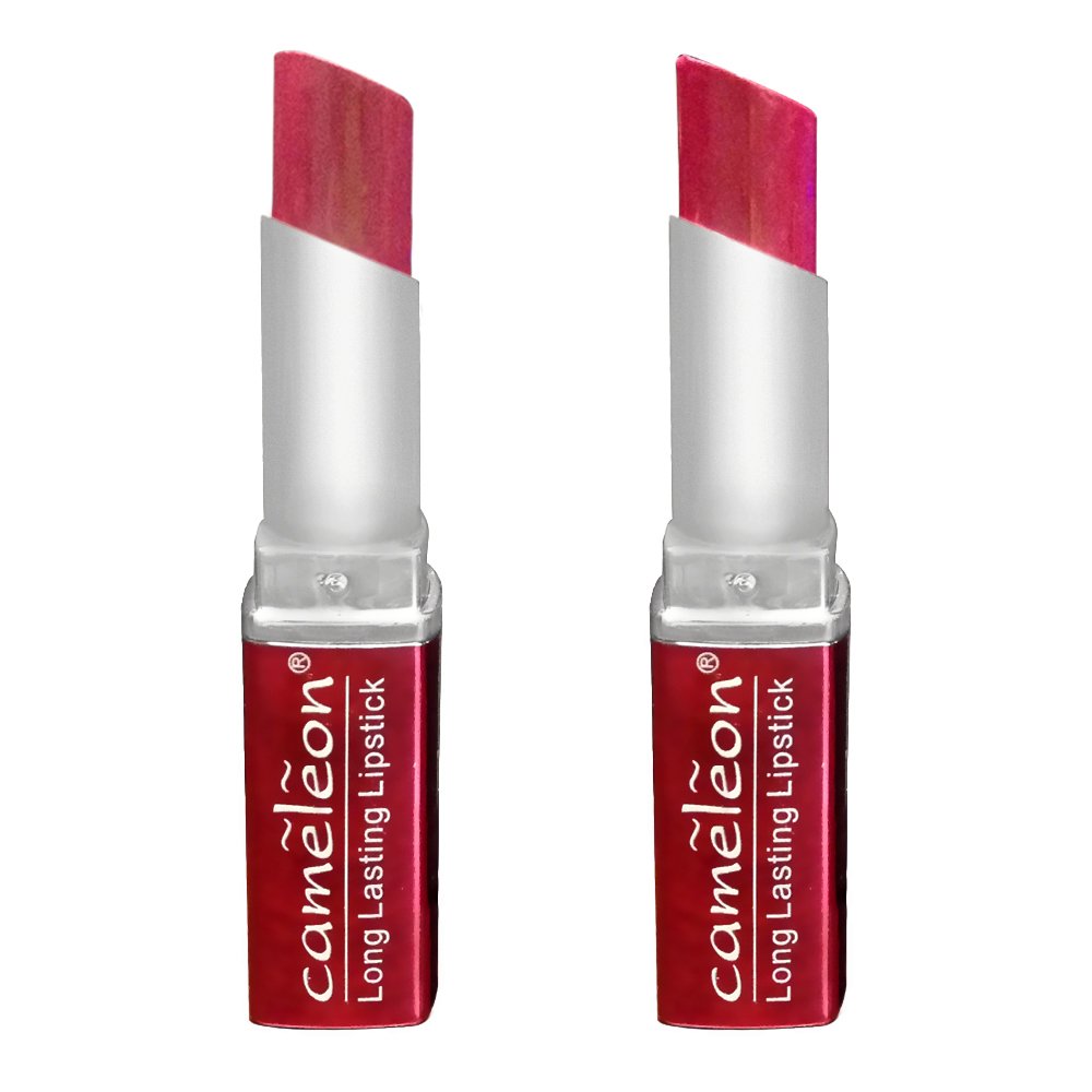 Cameleon Long Lasting Matte Lipstick Combo Pack In Brick & Peach Pink (3.8G)