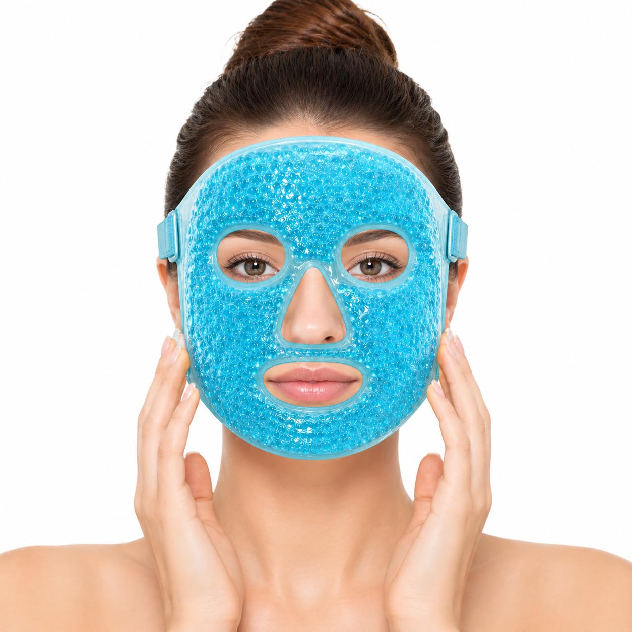 Face & Eye Ice Pack With Earplugs | Reusable Gel Therapy For Puffiness, Dark Circles & Migraine Relief | Soft Plush Comfort For 