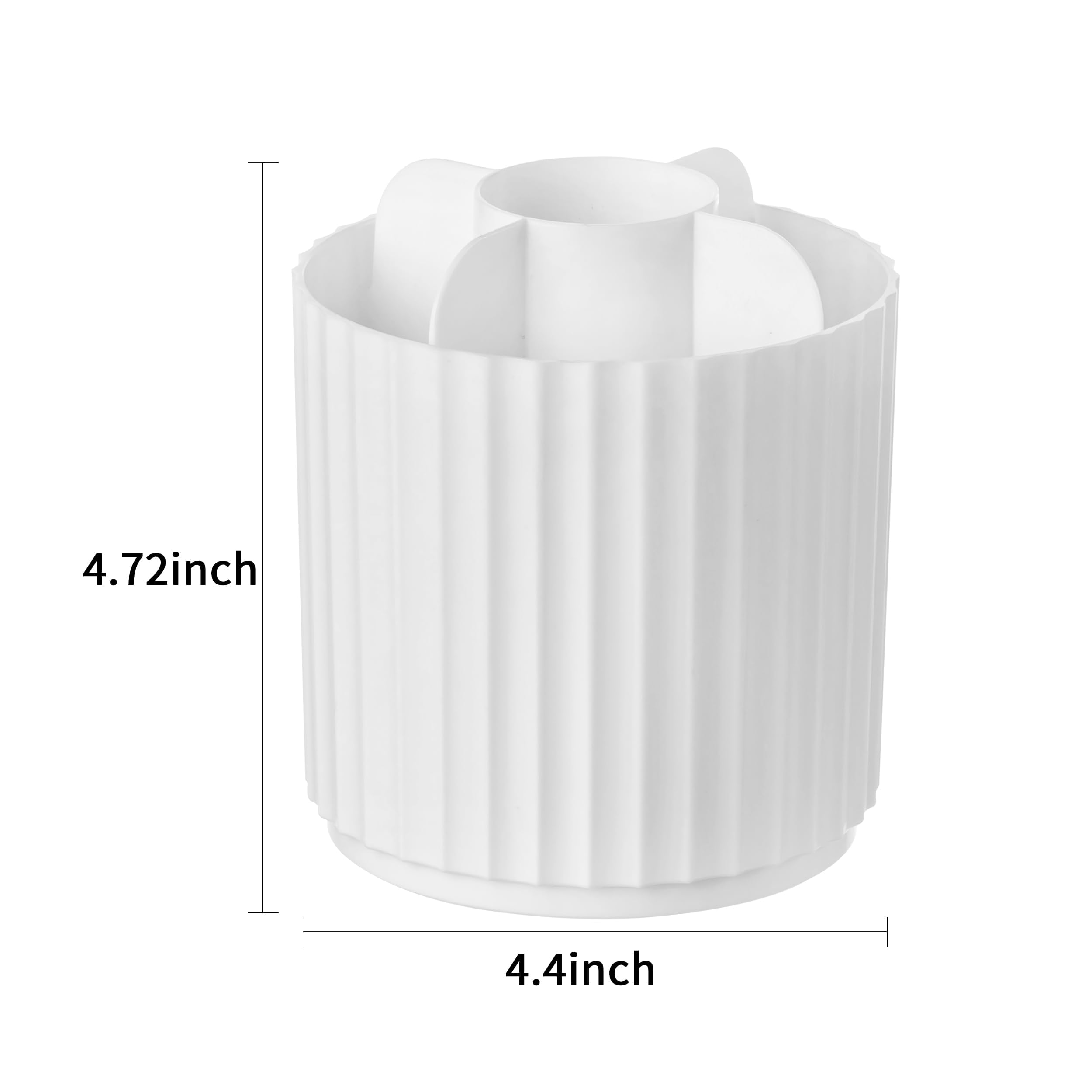 Hblife Makeup Brush Holder 360 Rotating Makeup Brush Organizer With Cover Cosmetic Organizer Dustproof Makeup Brushes Container
