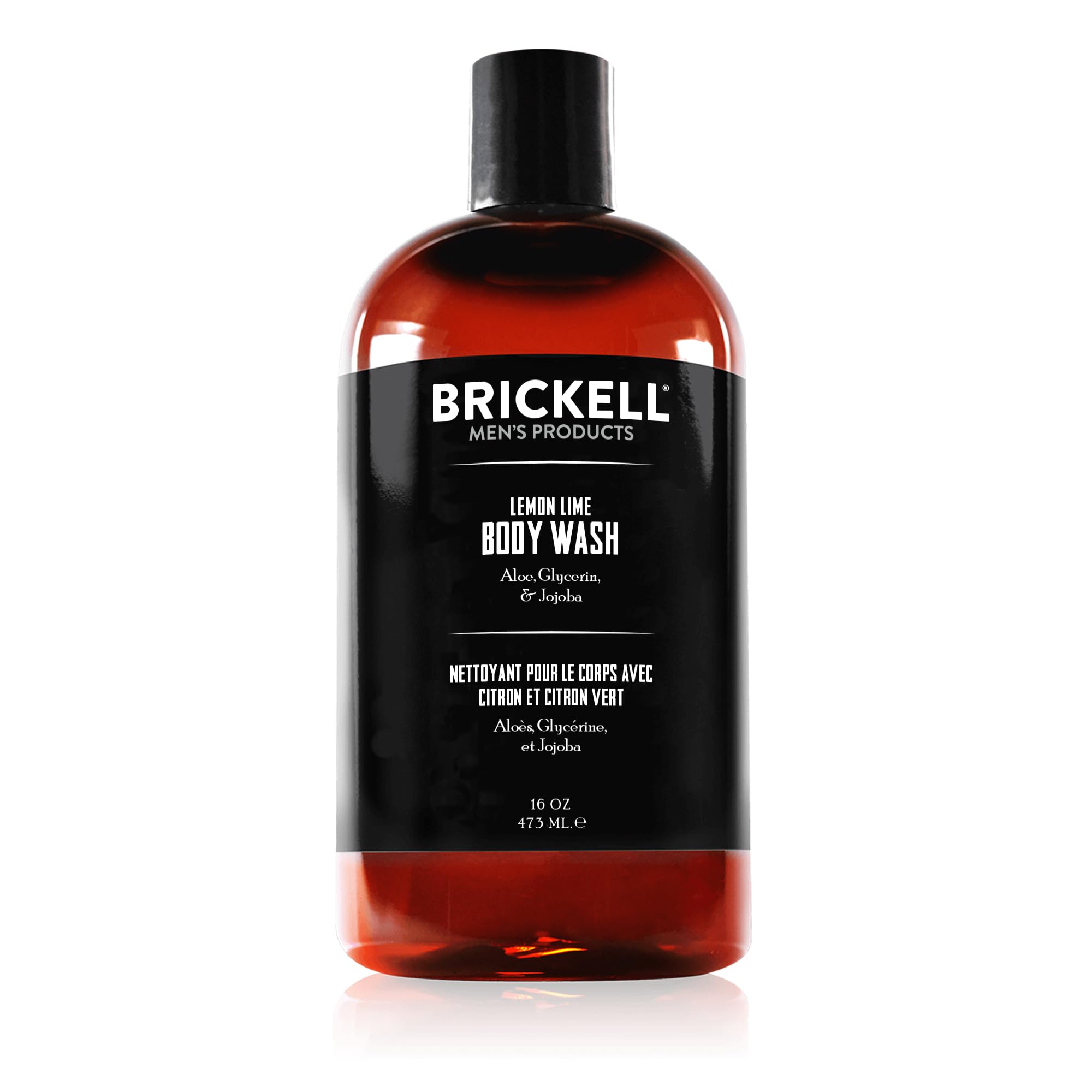 Brickell Men's Invigorating Body Wash for Men, Natural and Organic Deep Cleaning Shower Gel with Aloe, Glycerin, and Jojoba Oil,