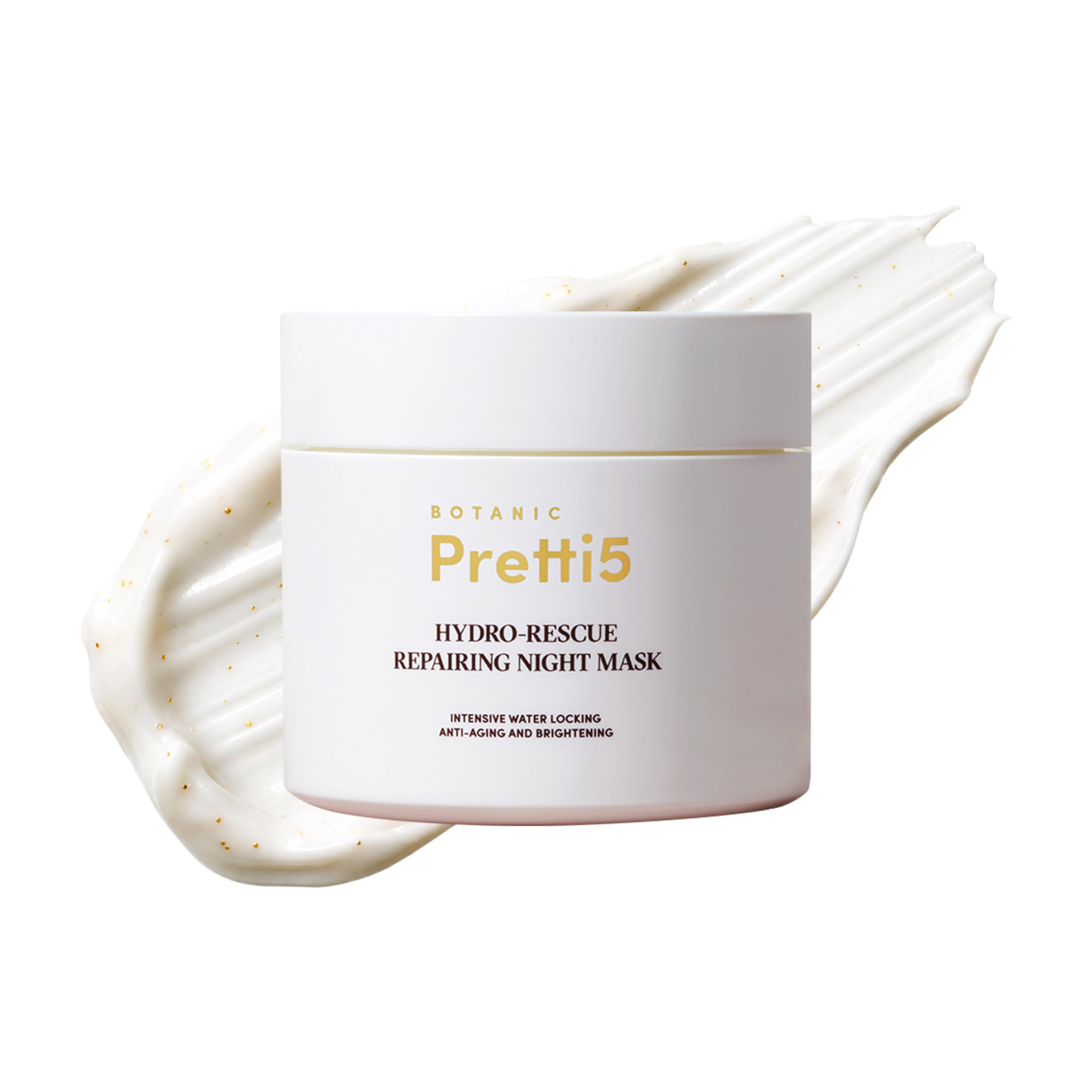 Pretti5 HydroRescue Night Mask 100g  Overnight Sleeping Mask & Barrier Repair for Sensitive Skin  Hydrating Face Cream with S