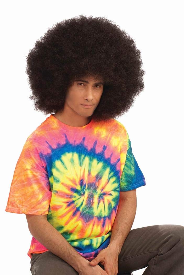 Forum Novelties Men's Deluxe Mega Fro Wig, Brown