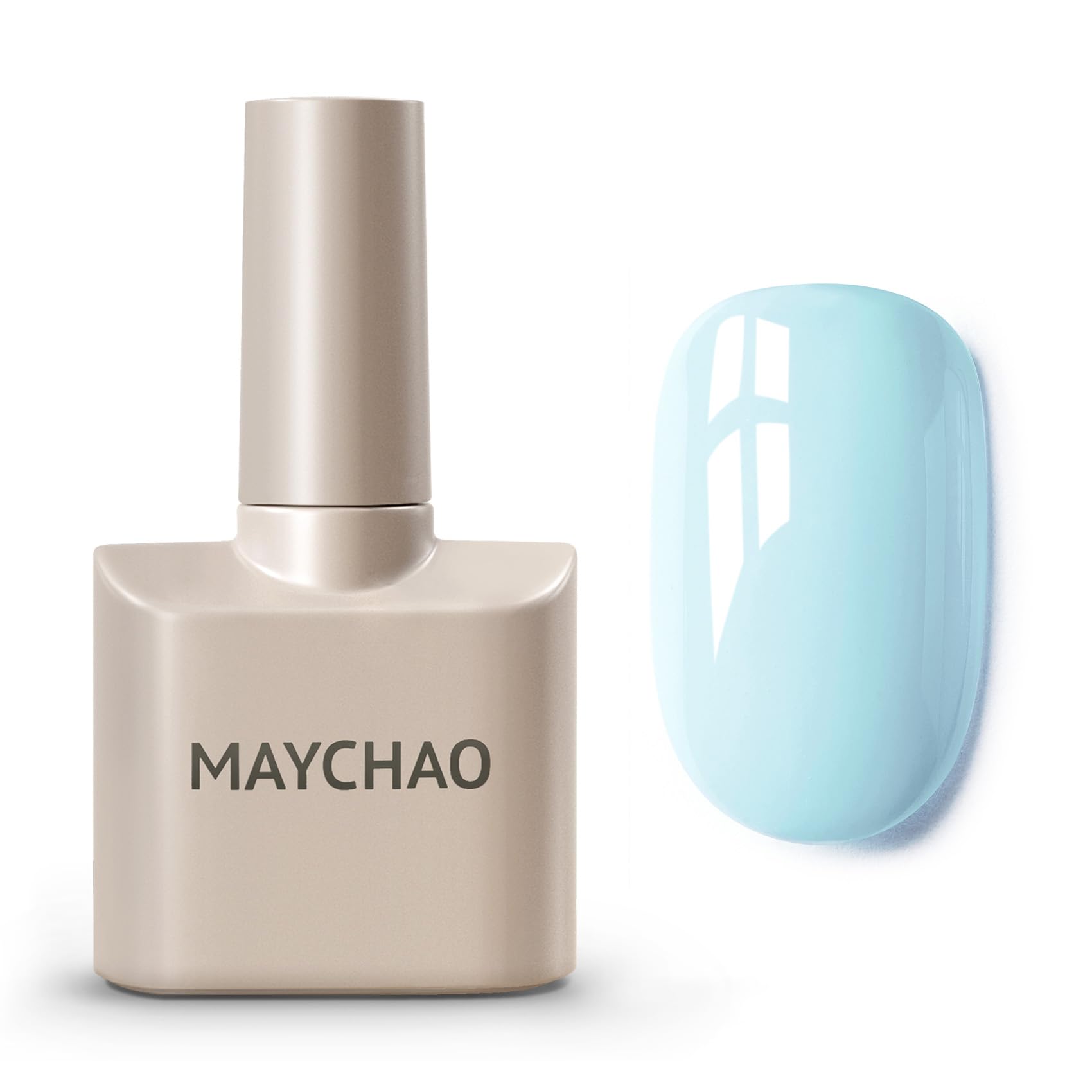 MAYCHAO 15ML Blue Gel Nail Polish 1Pc Sky Blue Gel Polish Soak Off UV LED Nail Polish Nail Art Starter Manicure Salon DIY at Hom