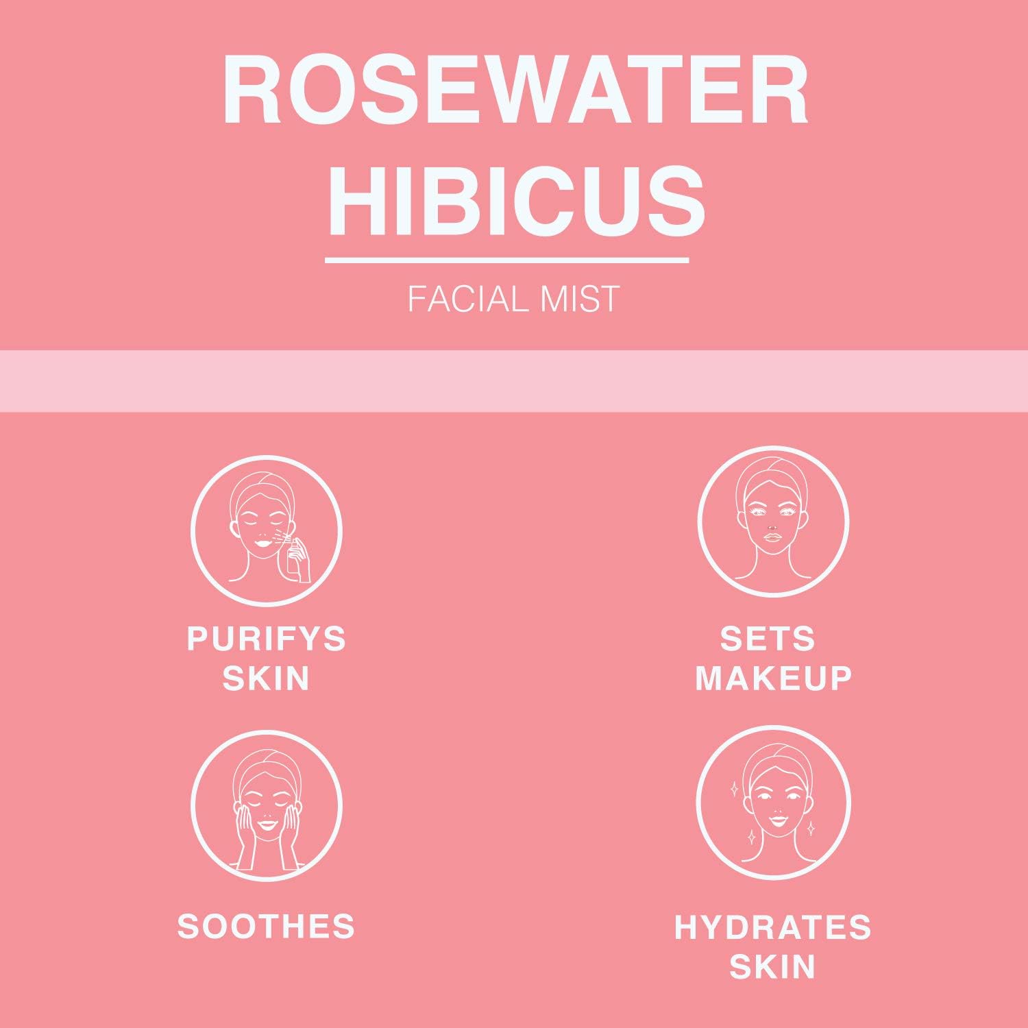 BEAUTE DE PROVENCE Rose Water Spray for Face & Body Refreshment with Moisturizing Hyaluronic Acid and Hibiscus water | Instant H