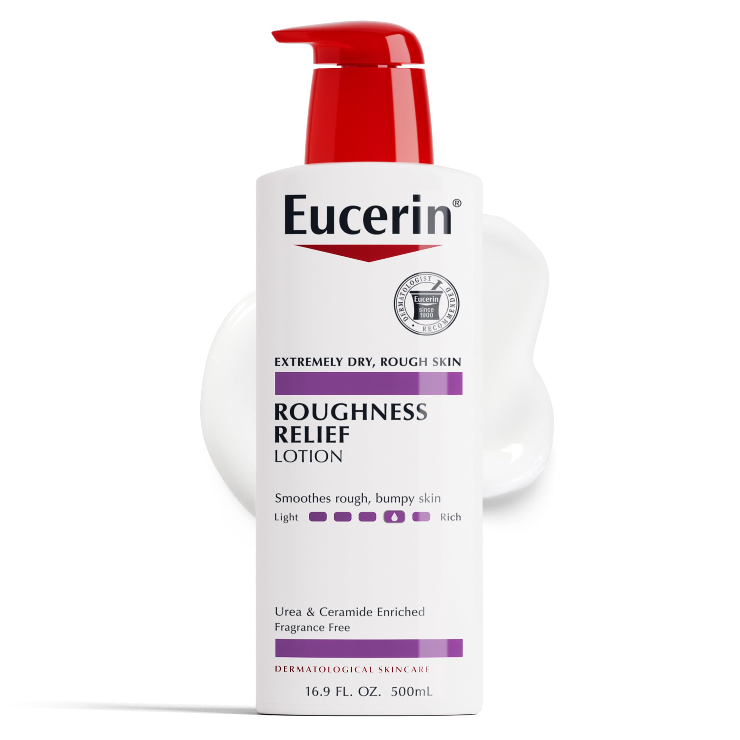 Eucerin Roughness Relief Body Lotion, Unscented Body Lotion For Dry Skin, 169 Fl Oz Pump Bottle