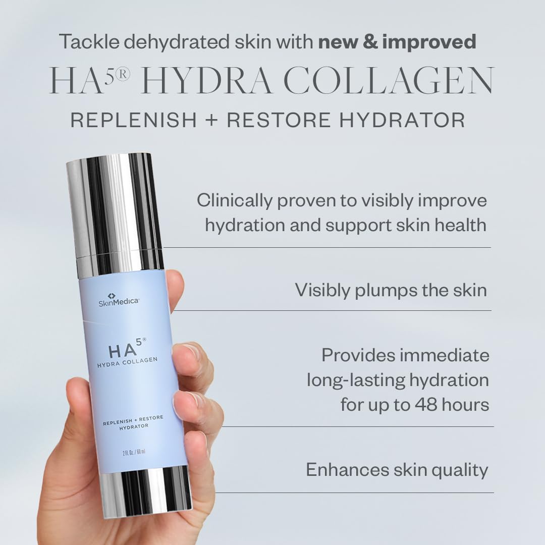 SkinMedica HA5 Hydra Collagen Replenish + Restore Hydrator - Next-Gen HA5 With 2X More Hyaluronic Acid. Enhanced for Instant Hyd