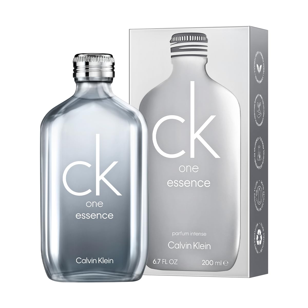 Calvin Klein CK One Essence Parfum Intense - Fresh Unisex Cologne - With Notes of Italian Bergamot, Organic Green Tea & Australi