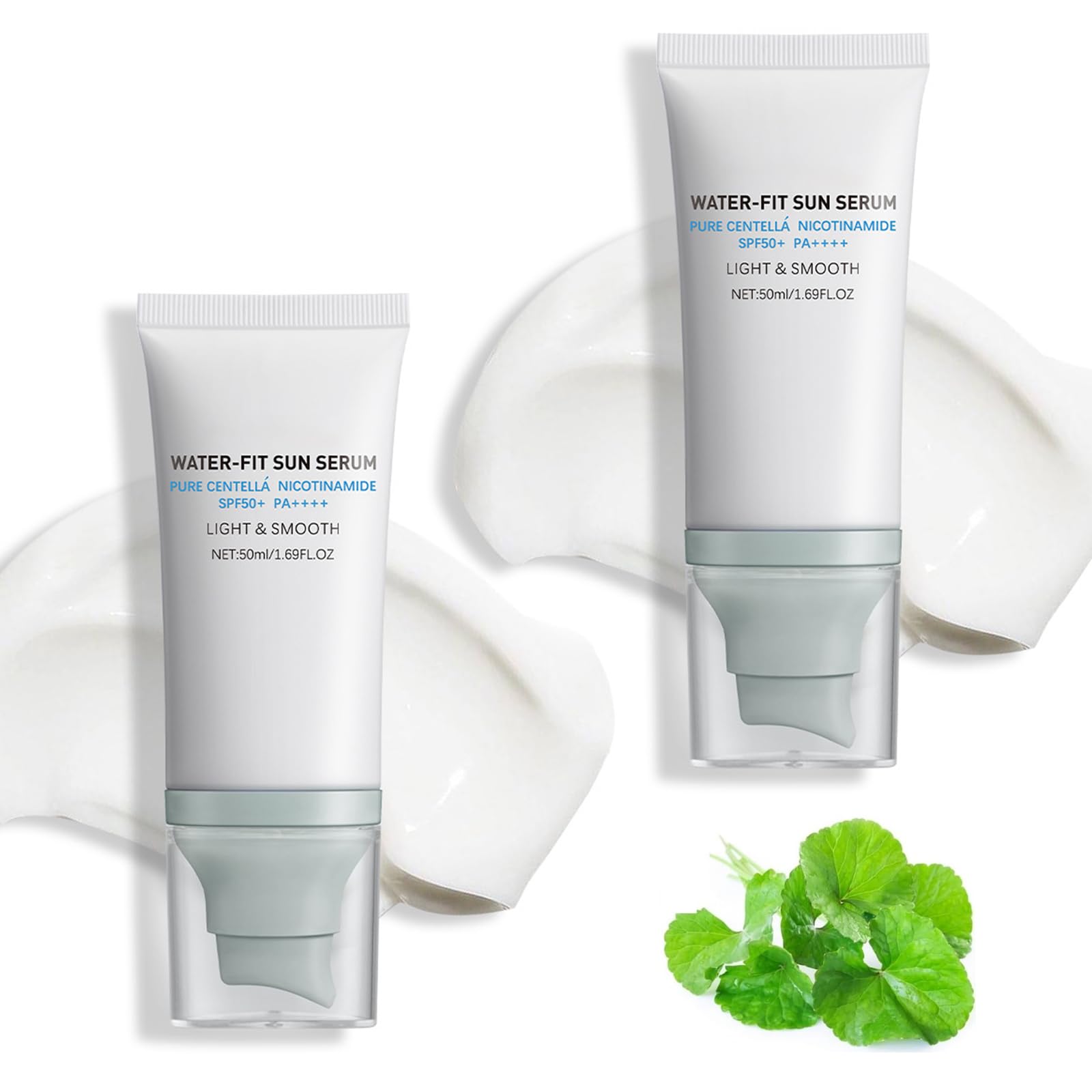 2 Pcs Centella Sunscreen SPF 50+,for Various Skin Types