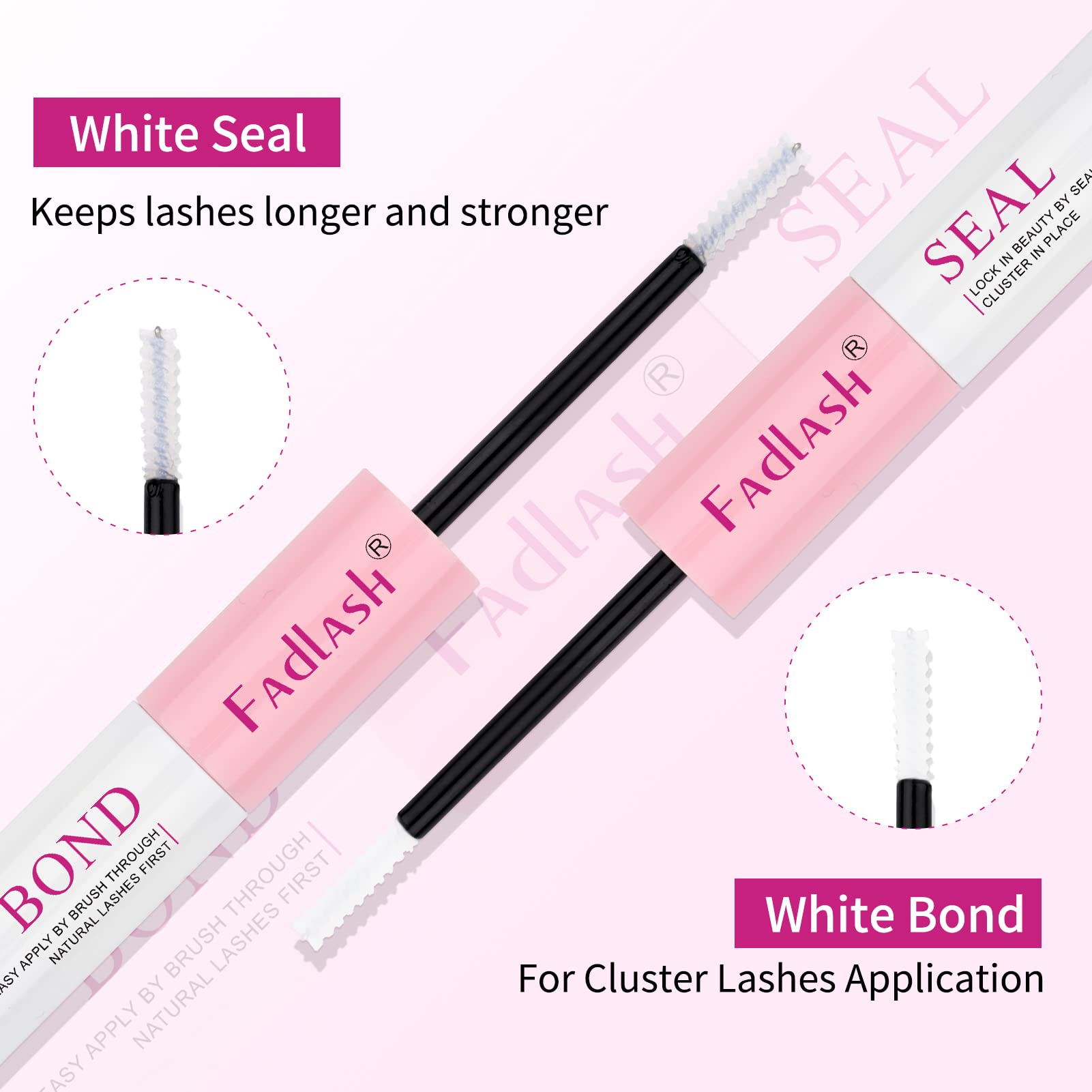Lash Bond And Seal 10Ml Individual Lashes Glue And Seal Super Strong Hold Diy Lash Extension Kit Hold 48-72 Hours Waterproof Clu