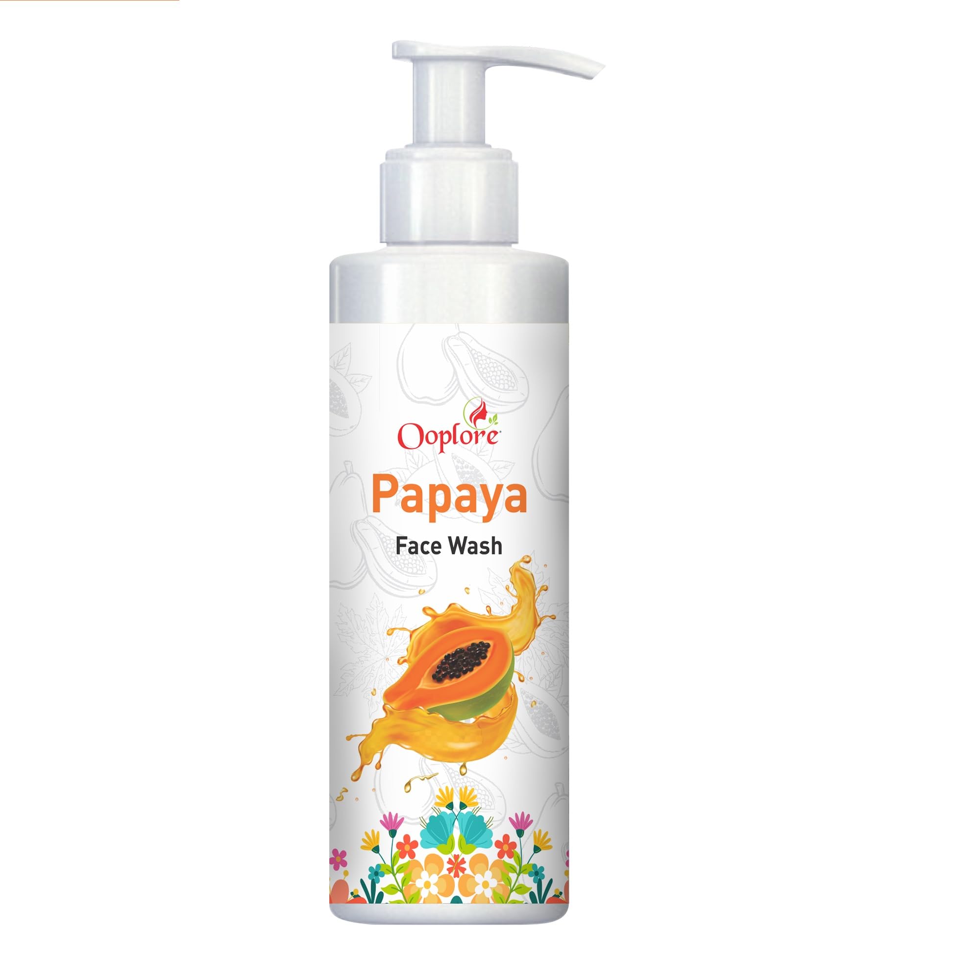 Ooplore Herbal Papaya Face Wash For Women/Men | Brightening And Glowing Skin | Removes Pigmentation And Dark Spots | For All Ski