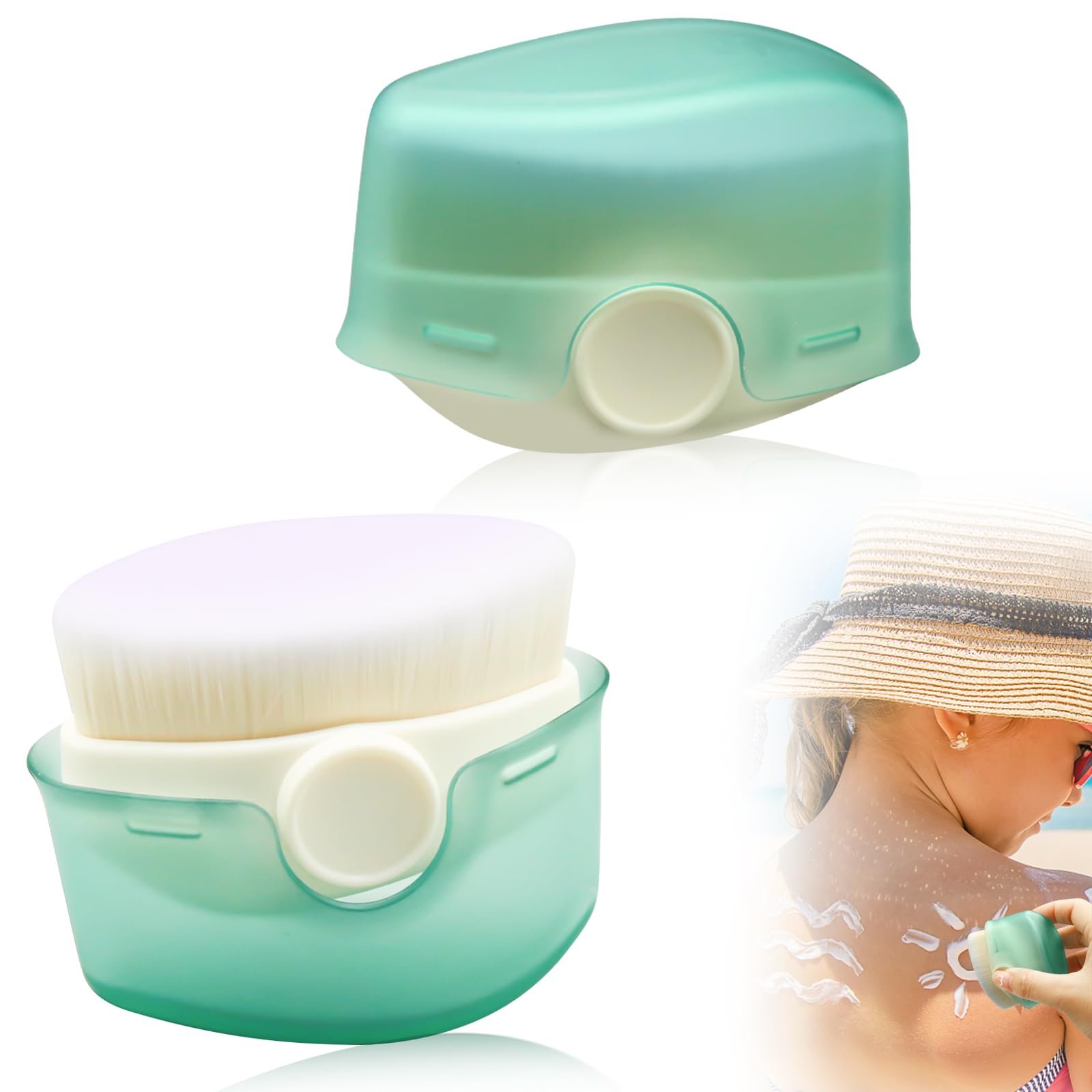 2Pcs Sunscreen Applicator for Kids, Sunscreen Brush Sunblock Applicator for Kids, Sun Lotion Applicator Kids Sunscreen Applicato