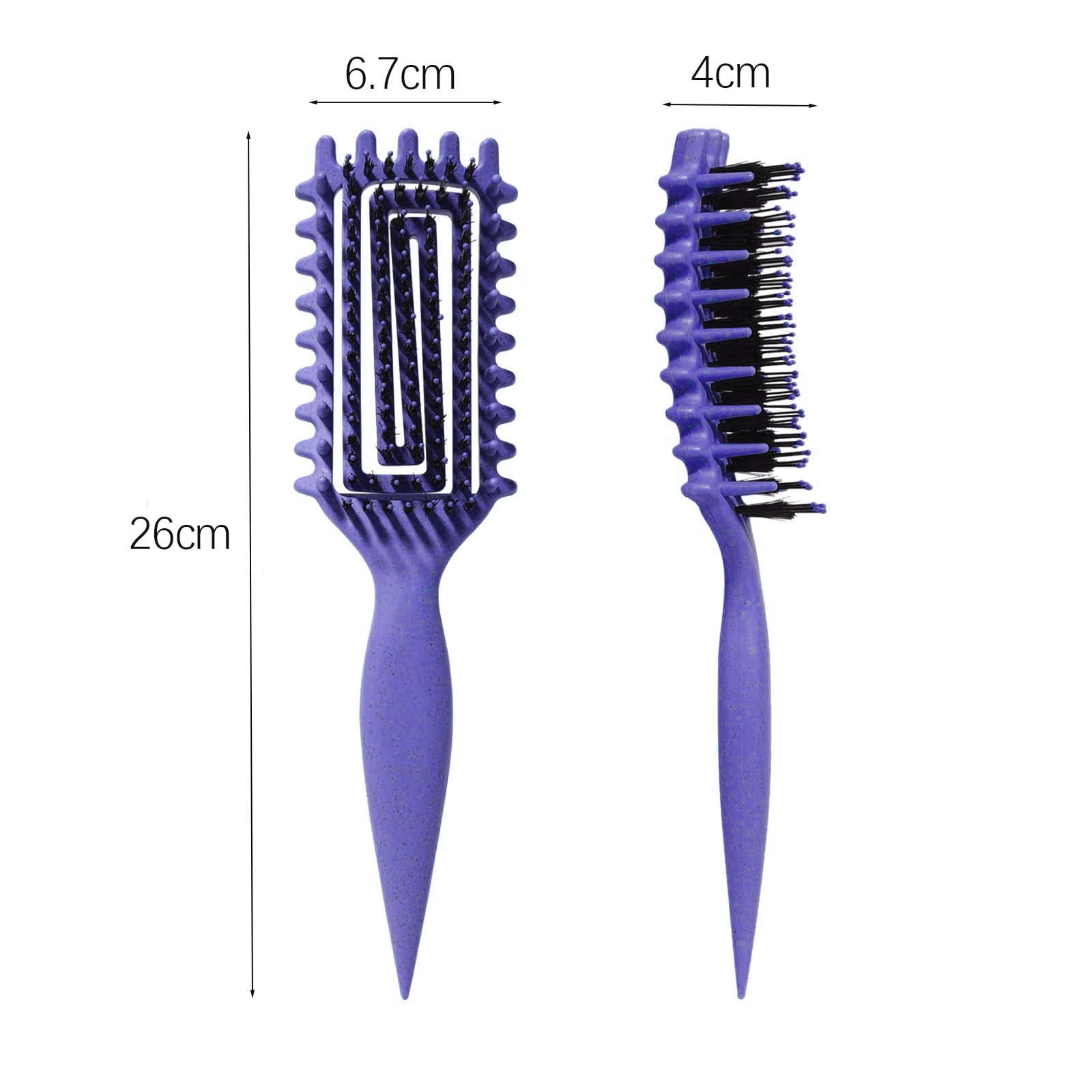 Curly Hair Brush Candybrush Curl Defining Brush for Detangling Shaping and Defining Curls for Women, Men, Wet & Dry Hair (Purple