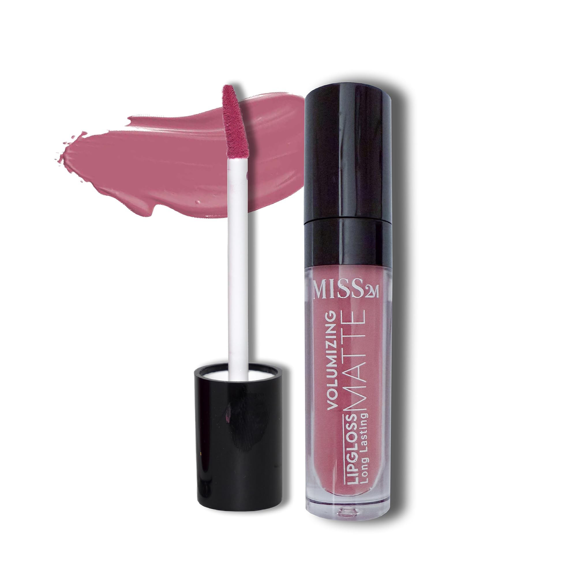MISS2M 16-Hour Volumizing Matte Liquid Lipstick with Non-Drying, Waterproof Matte Liquid Lip Color: 102 First Glance, 0.14 Fl Oz