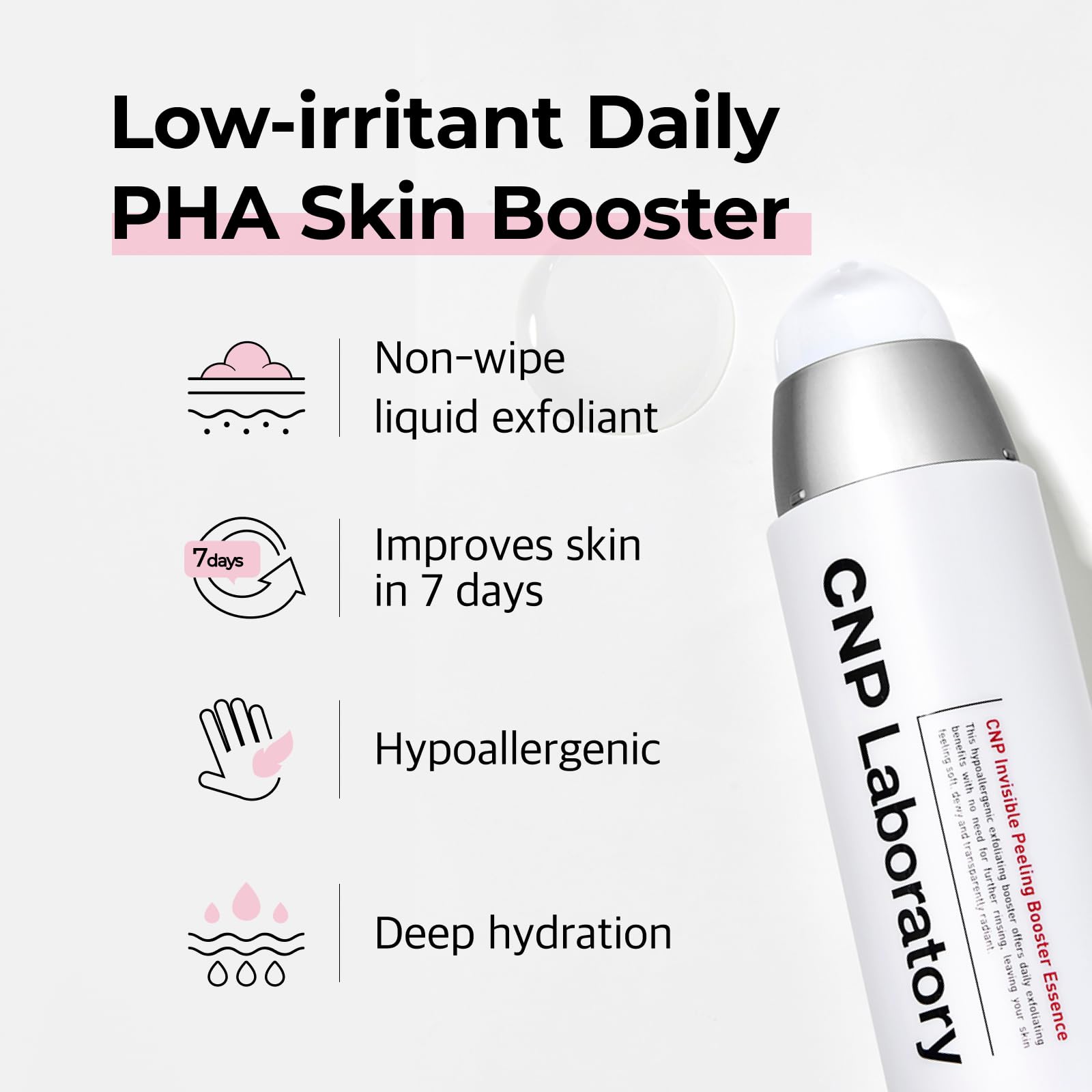 Cnp Facial Polish - Skin Toning Pha Daily Exfoliator, Low-Irritating, Dead Skin Remover For Face & Body, Reduce Redness, Clinica